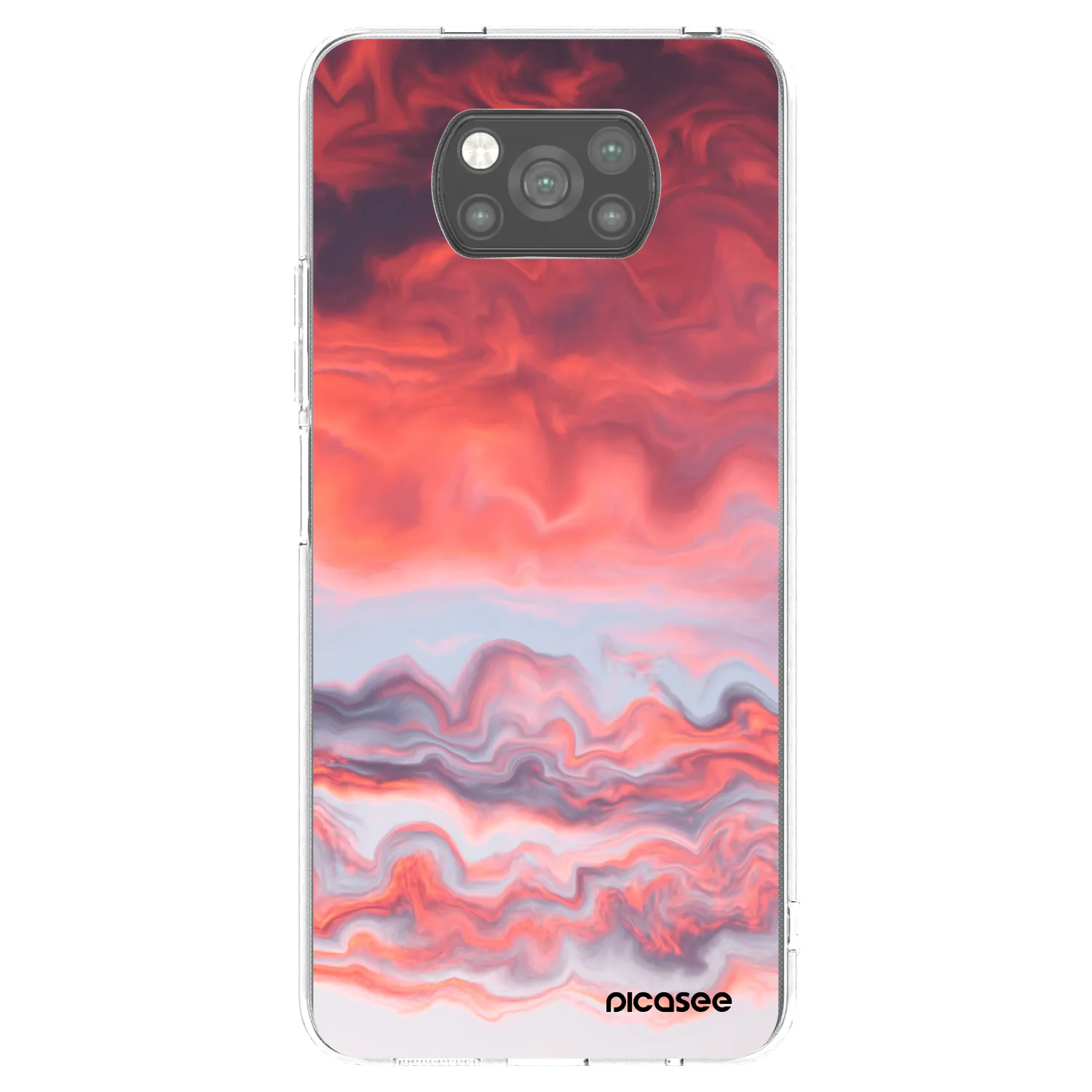 Picasee husă neagră din silicon pentru Xiaomi Poco X3 - Sunset