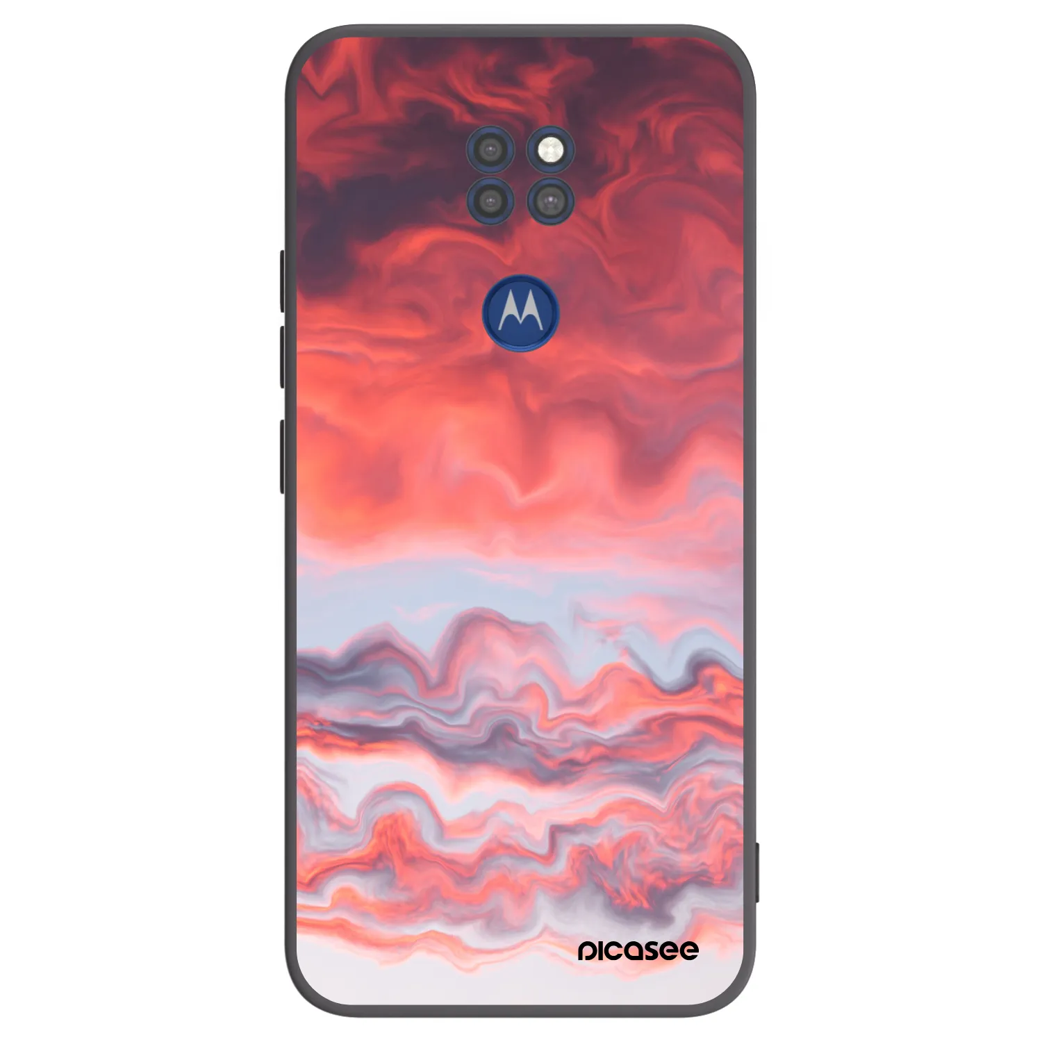 Picasee husă neagră din silicon pentru Motorola Moto G9 Play - Sunset