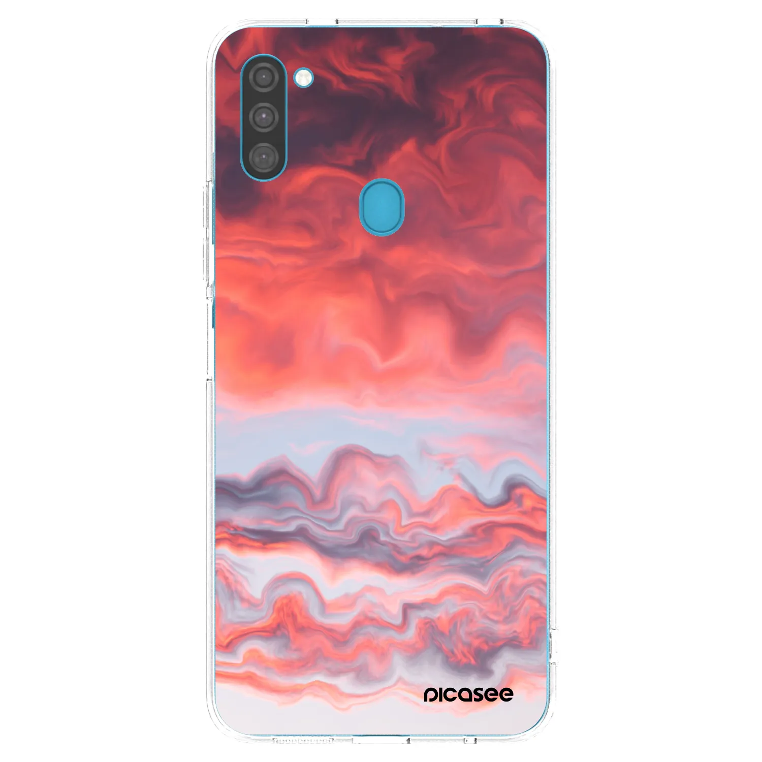 Picasee husă transparentă din silicon pentru Samsung Galaxy M11 - Sunset