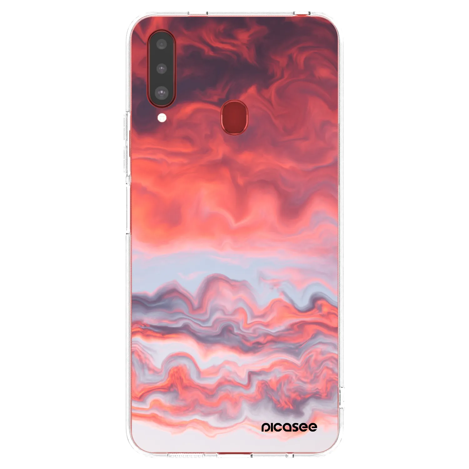 Picasee husă transparentă din silicon pentru Samsung Galaxy A20s - Sunset