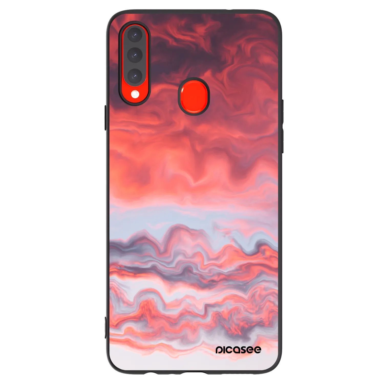 Picasee husă neagră din silicon pentru Samsung Galaxy A20s - Sunset