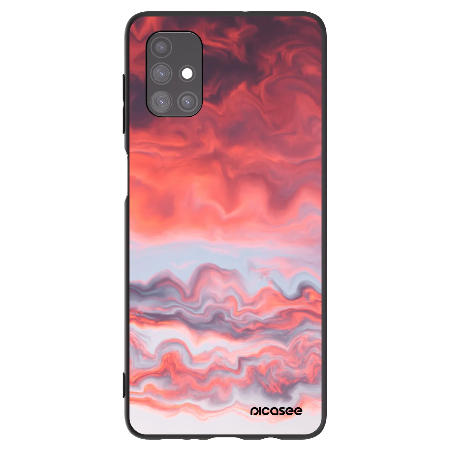 Picasee husă neagră din silicon pentru Samsung Galaxy M51 M515F - Sunset