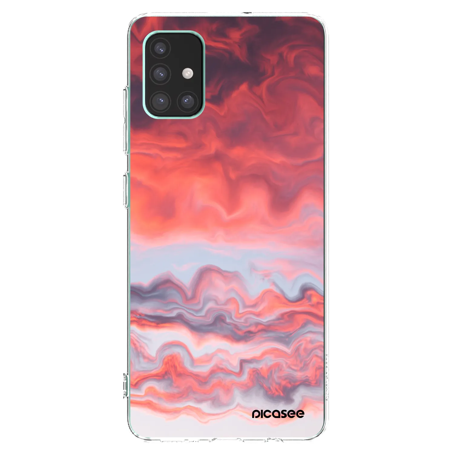 Picasee husă transparentă din silicon pentru Samsung Galaxy M51 M515F - Sunset