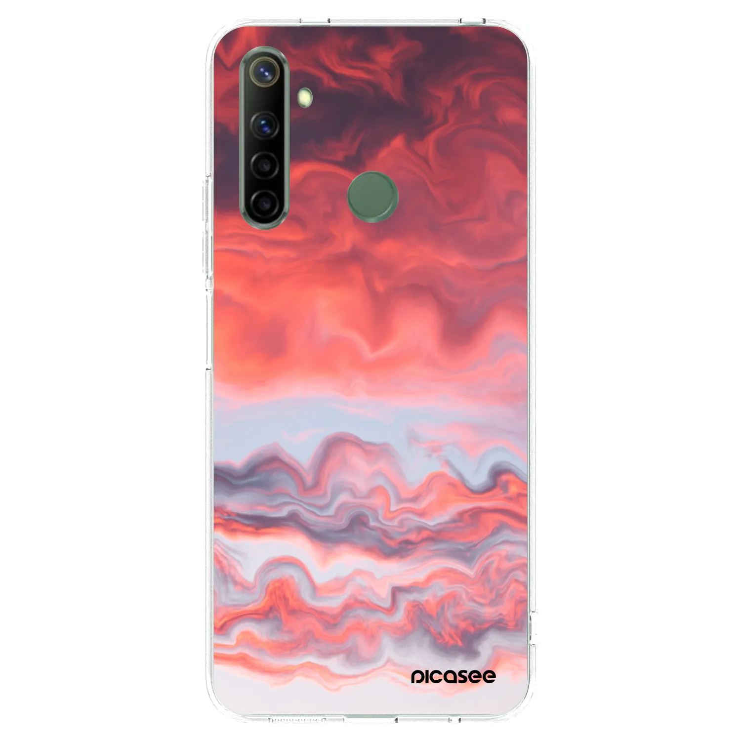 Picasee husă transparentă din silicon pentru Realme 6i - Sunset
