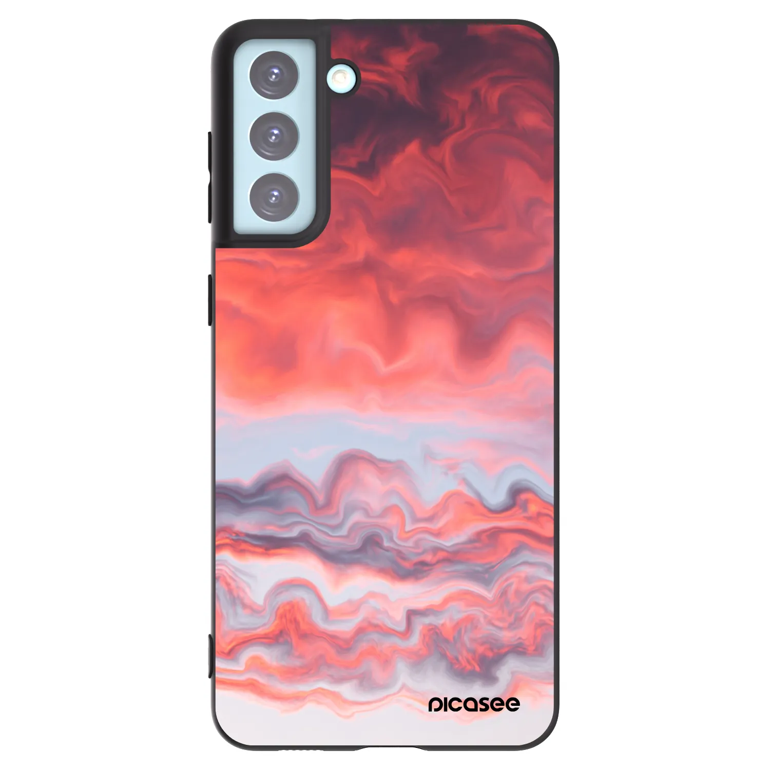 Picasee husă neagră din silicon pentru Samsung Galaxy S21+ 5G G996F - Sunset