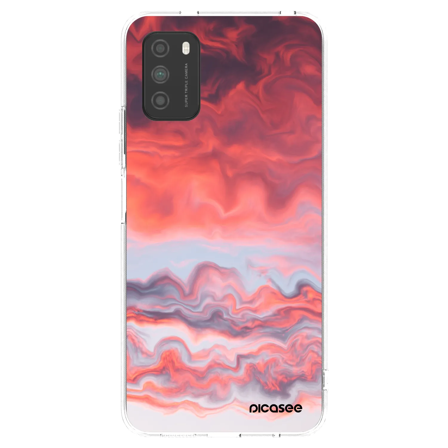 Picasee husă transparentă din silicon pentru Xiaomi Poco M3 - Sunset