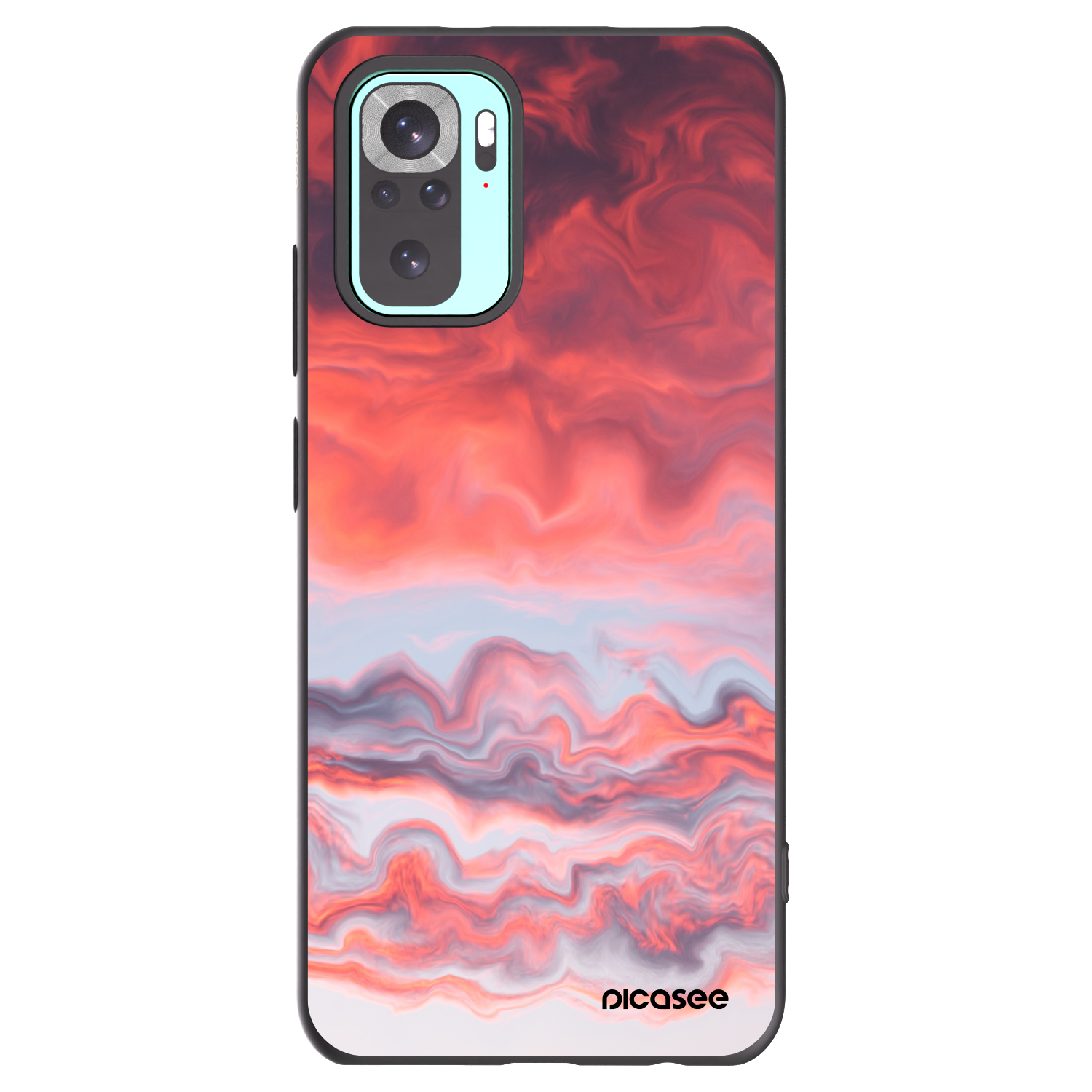 Picasee husă neagră din silicon pentru Xiaomi Redmi Note 10 Pro - Sunset