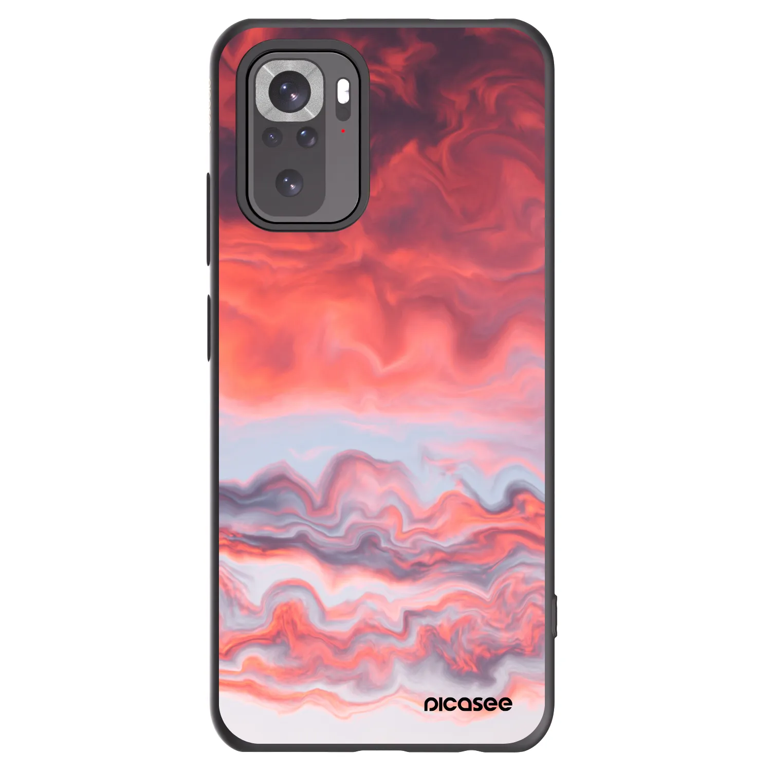 Picasee husă neagră din silicon pentru Xiaomi Redmi Note 10S - Sunset
