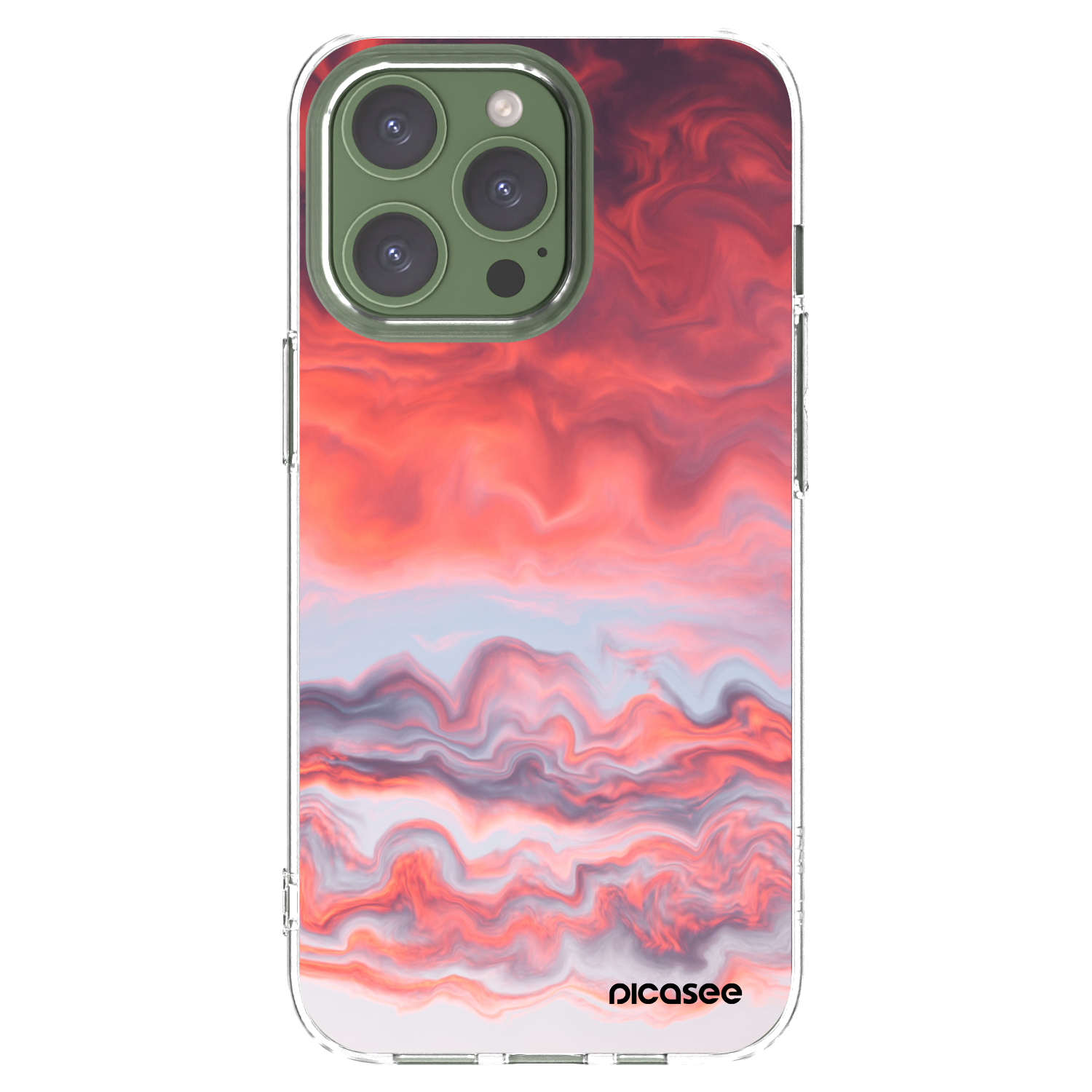 Picasee husă transparentă din silicon pentru Apple iPhone 13 Pro - Sunset