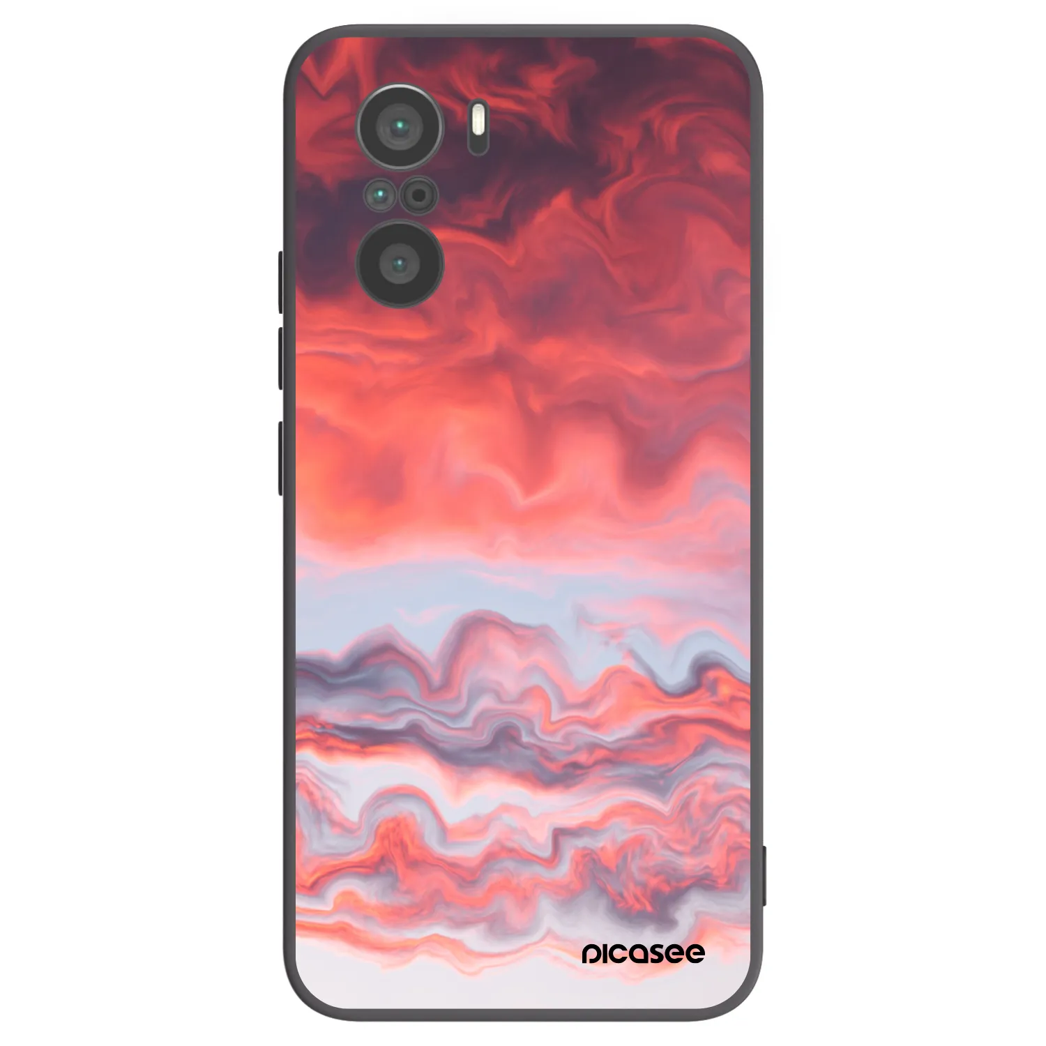 Picasee husă neagră din silicon pentru Xiaomi Poco F3 - Sunset