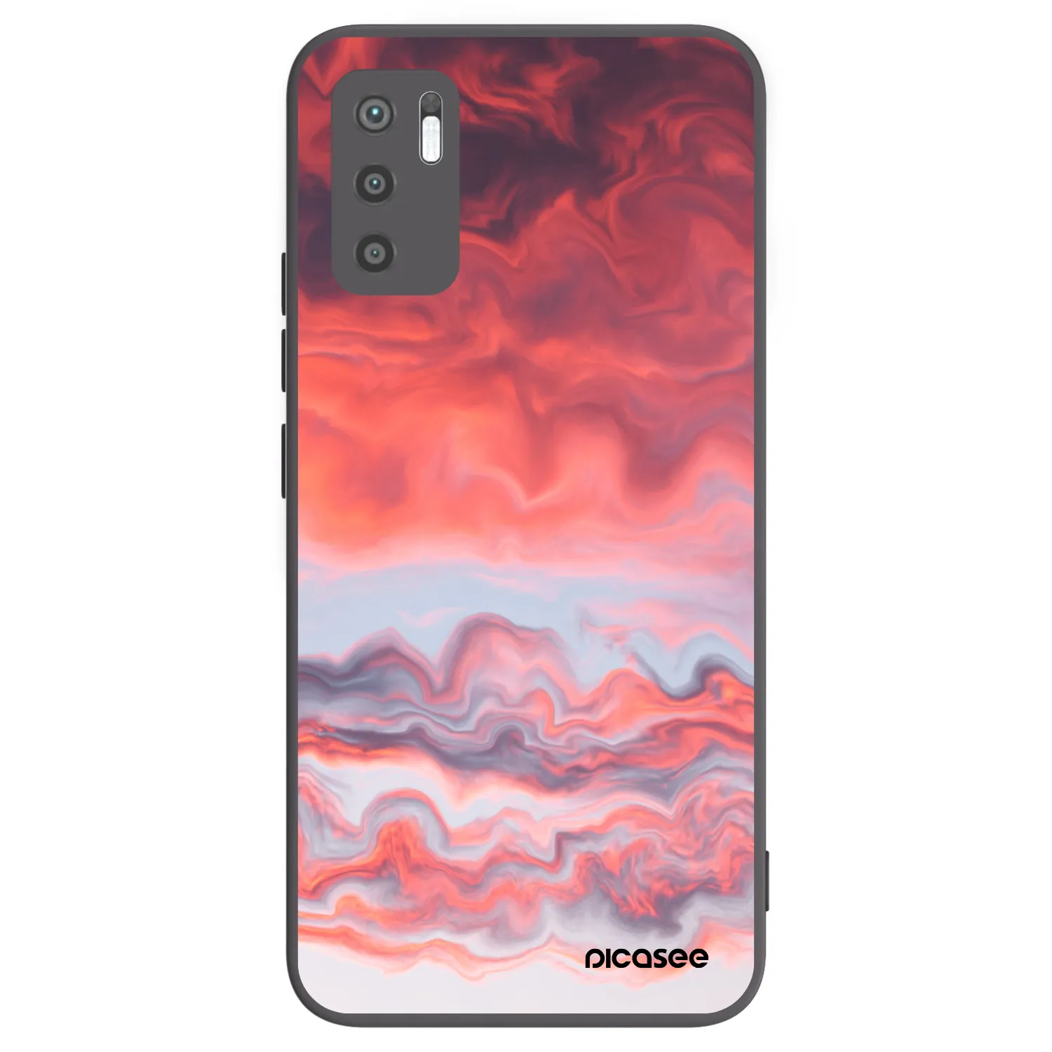 Picasee husă neagră din silicon pentru Xiaomi Redmi Note 10 5G - Sunset