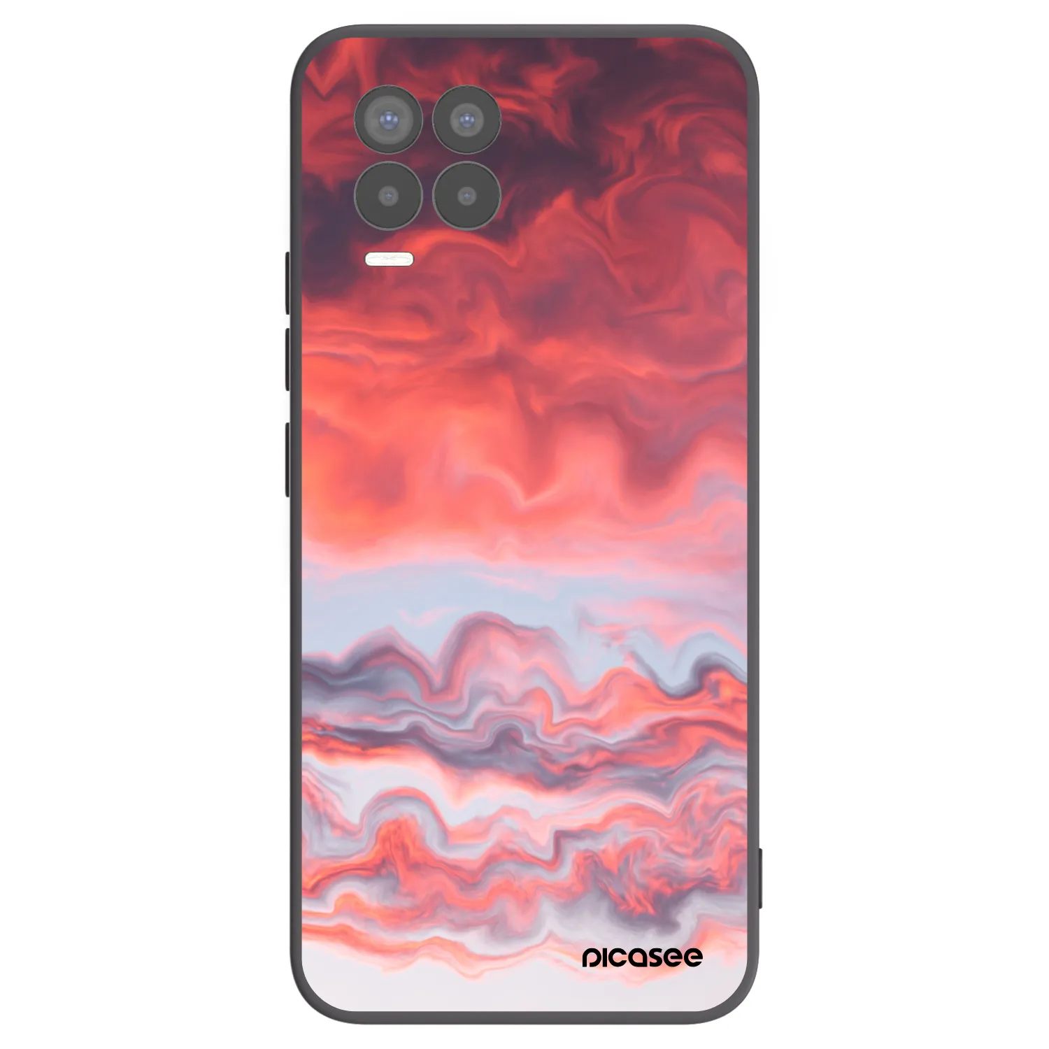 Picasee husă neagră din silicon pentru Realme 8 Pro - Sunset