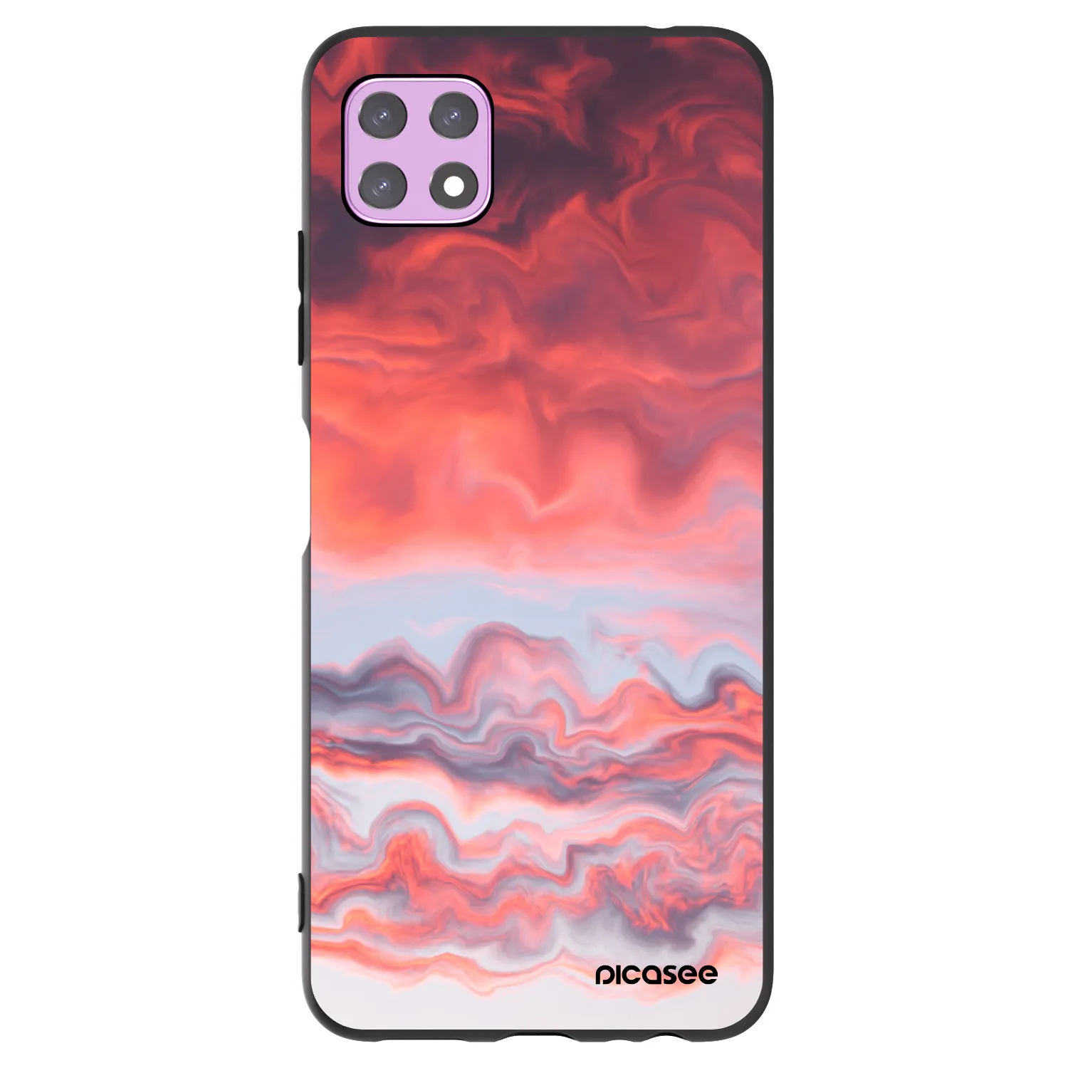 Picasee husă neagră din silicon pentru Samsung Galaxy A22 A226B 5G - Sunset
