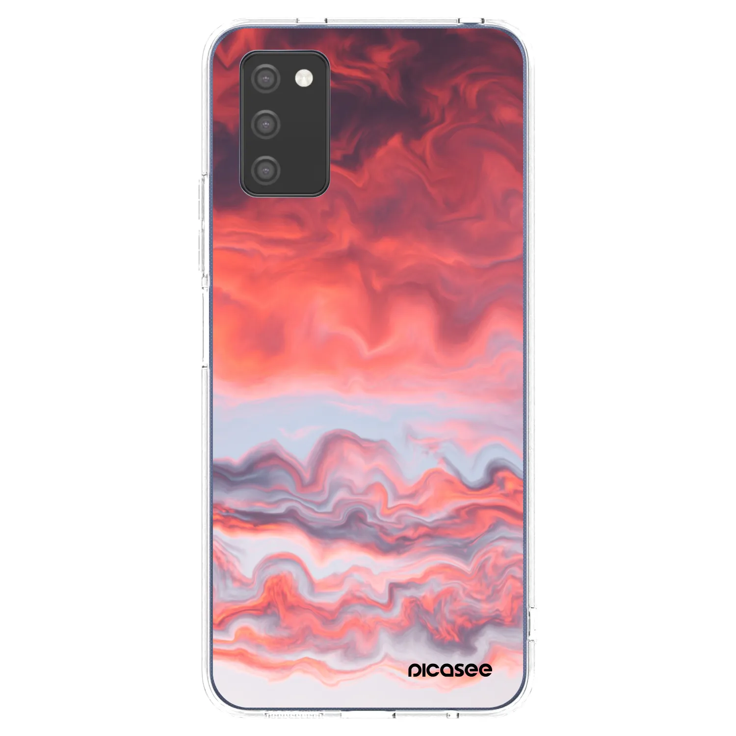 Picasee husă transparentă din silicon pentru Samsung Galaxy A02s A025G - Sunset