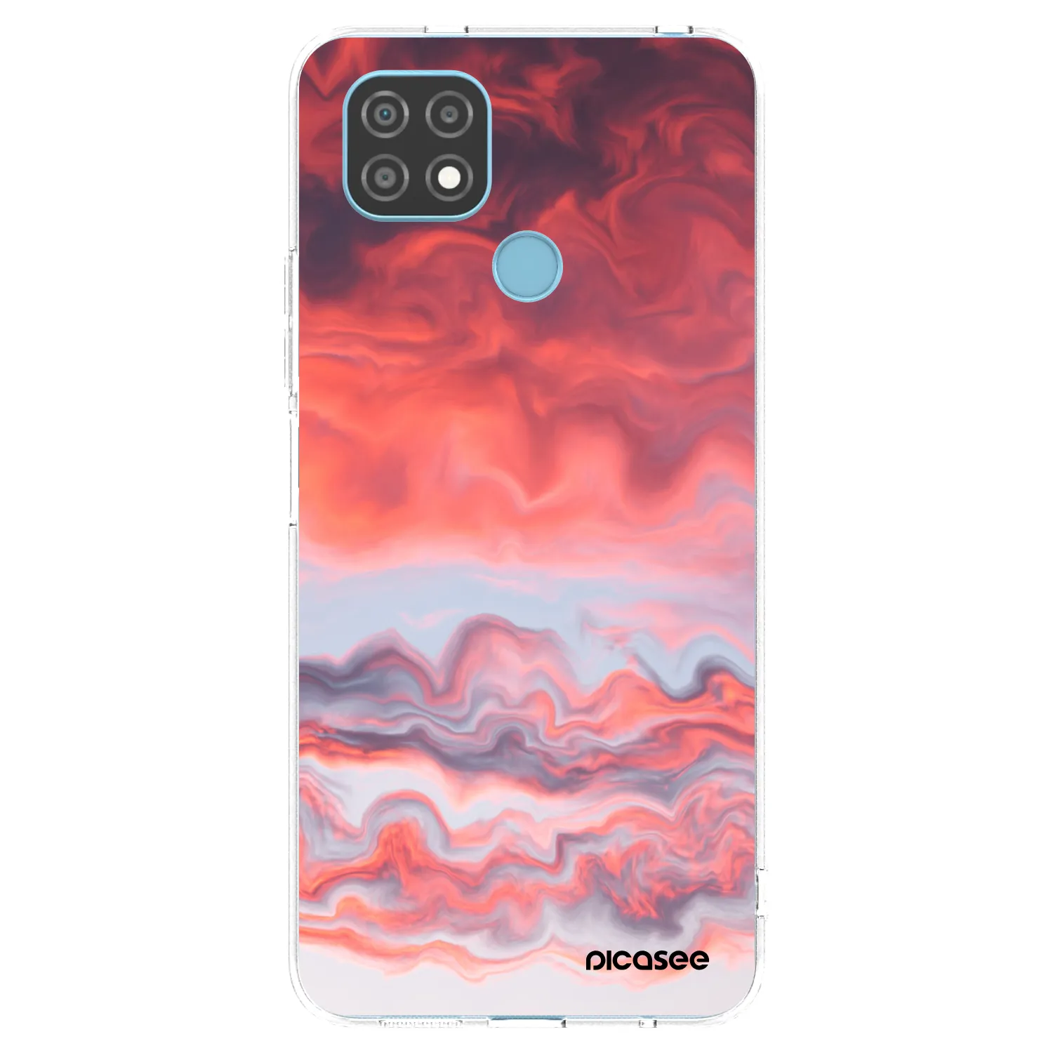Picasee husă transparentă din silicon pentru Realme C21 - Sunset