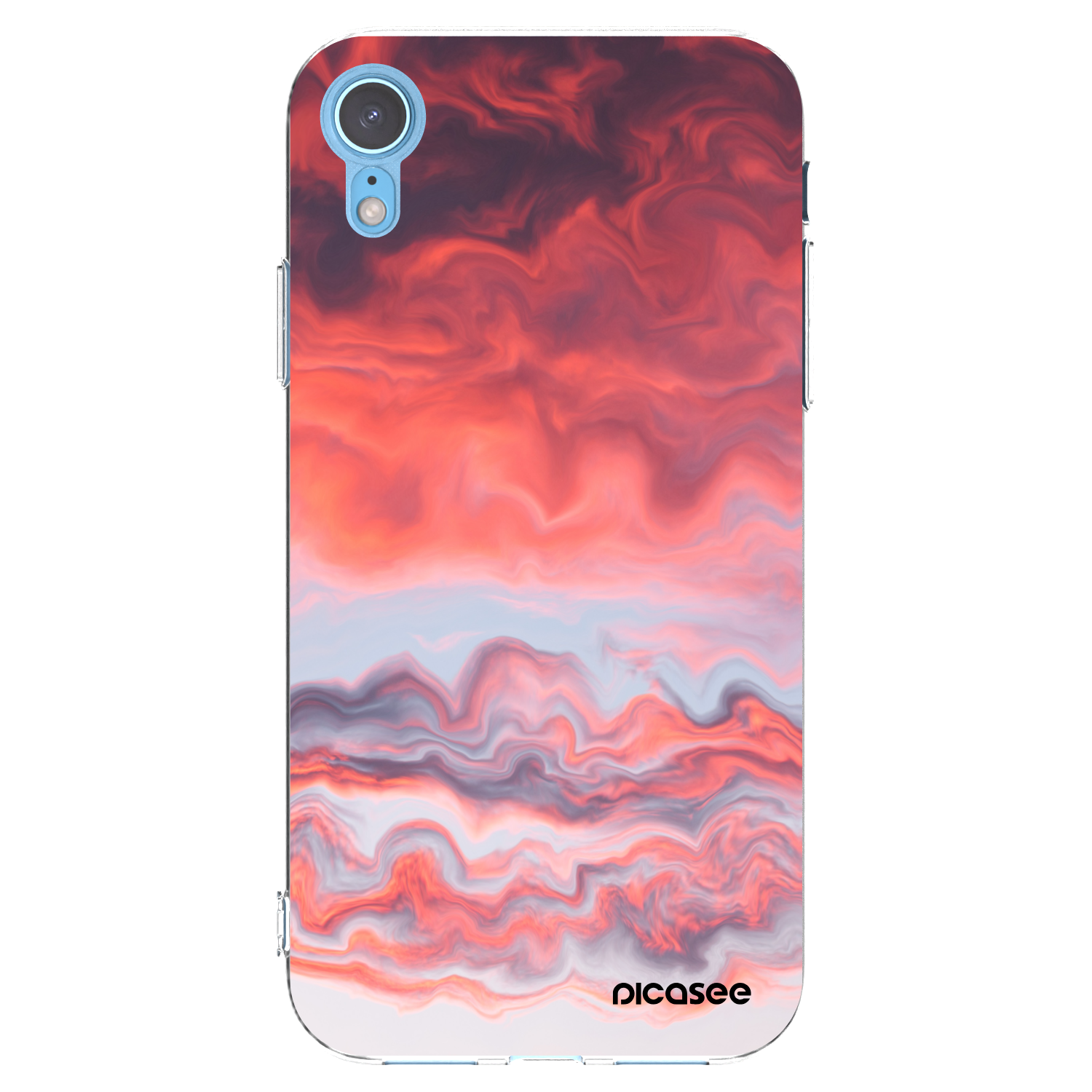 Picasee husă transparentă din silicon pentru Apple iPhone XR - Sunset