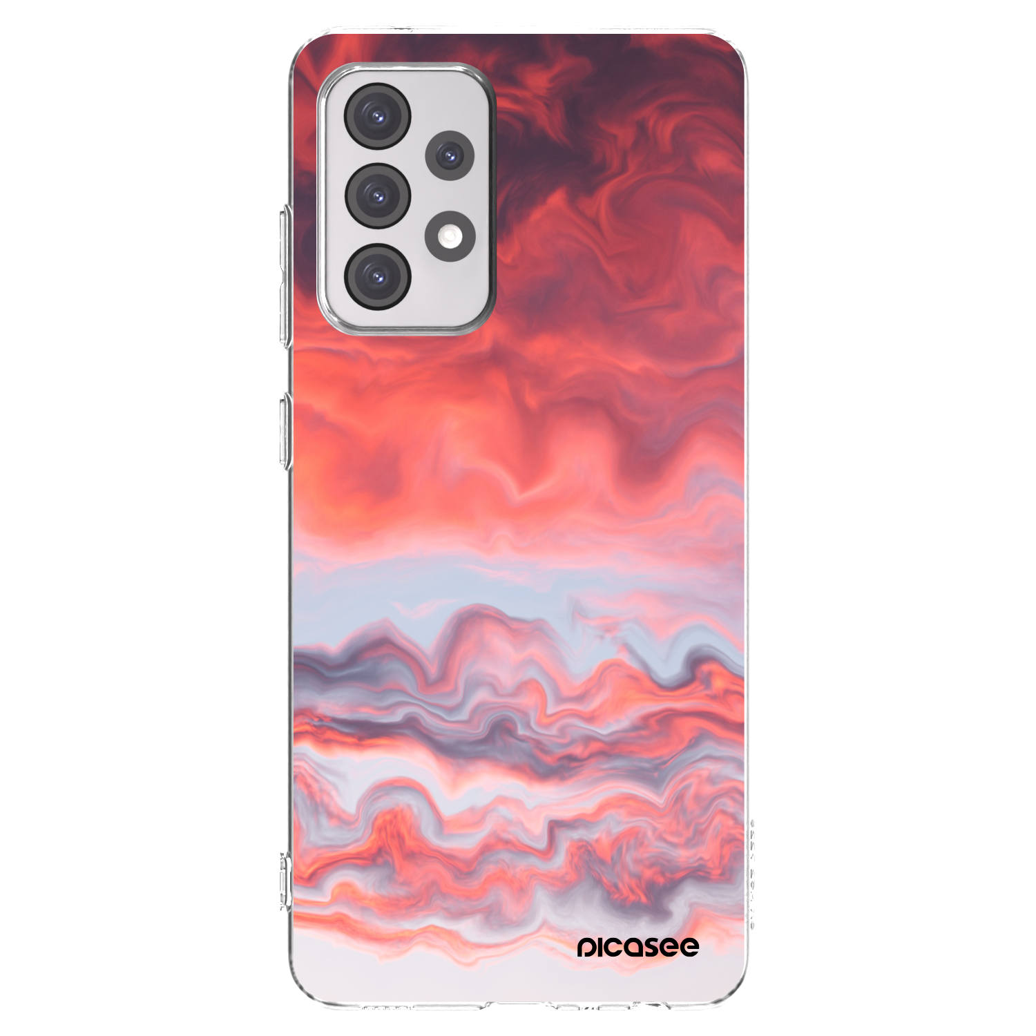 Picasee husă transparentă din silicon pentru Samsung Galaxy A52s 5G A528B - Sunset