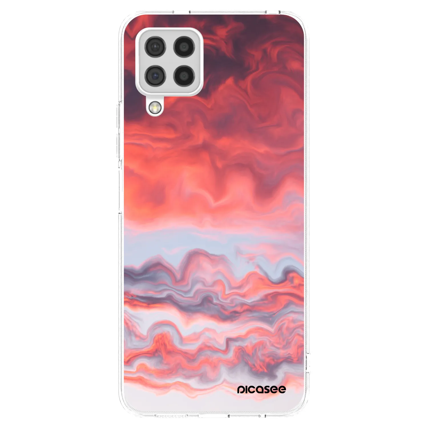 Picasee husă transparentă din silicon pentru Samsung Galaxy A22 A225F 4G - Sunset