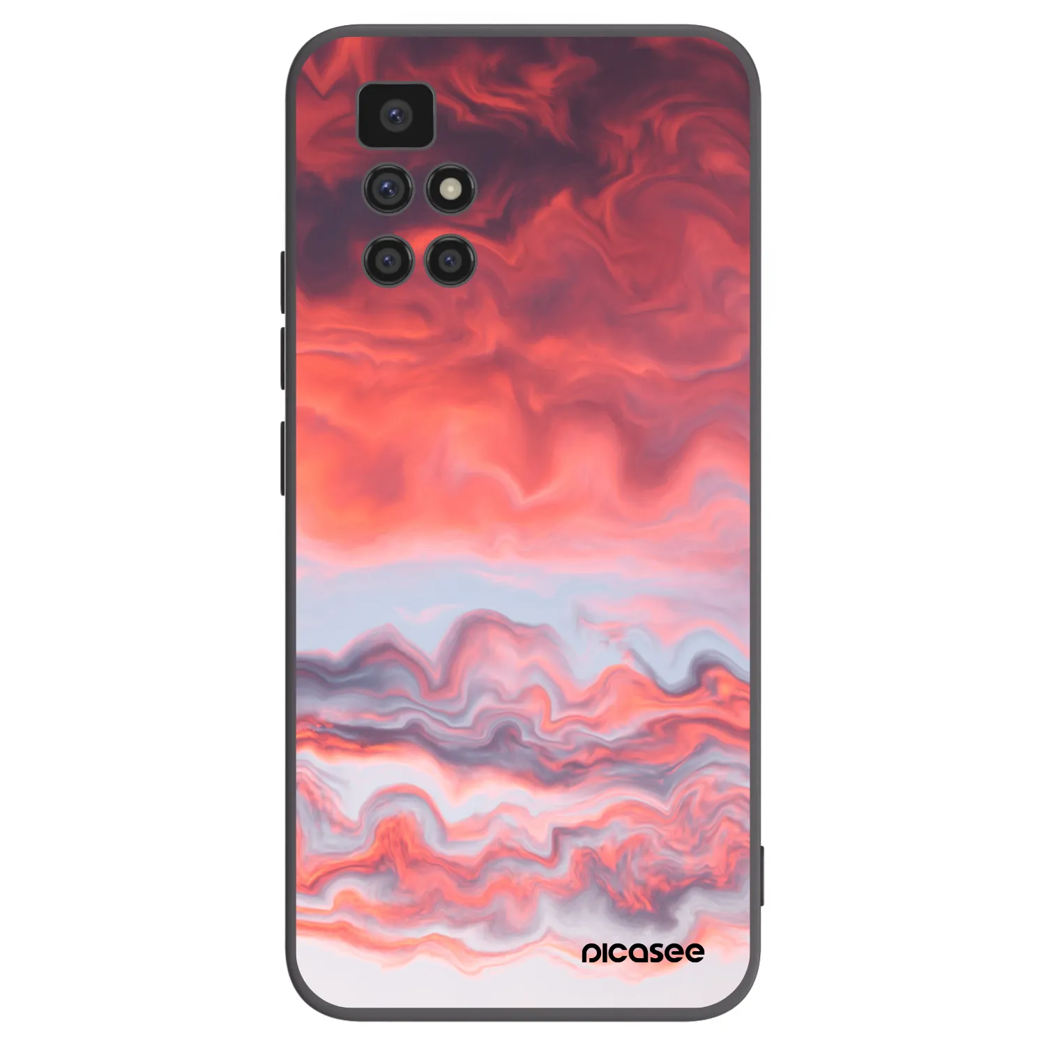 Picasee husă neagră din silicon pentru Xiaomi Redmi 10 - Sunset