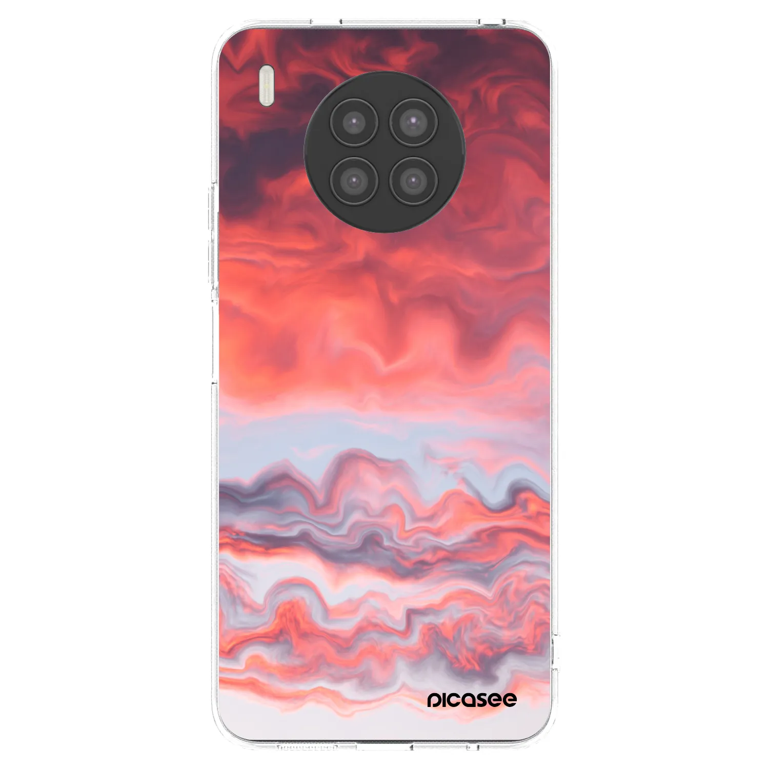 Picasee husă transparentă din silicon pentru Huawei Nova 8i - Sunset