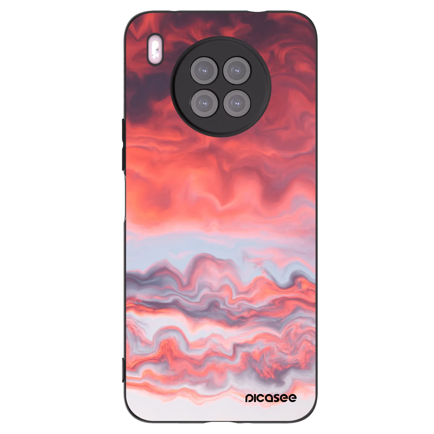 Picasee husă neagră din silicon pentru Huawei Nova 8i - Sunset