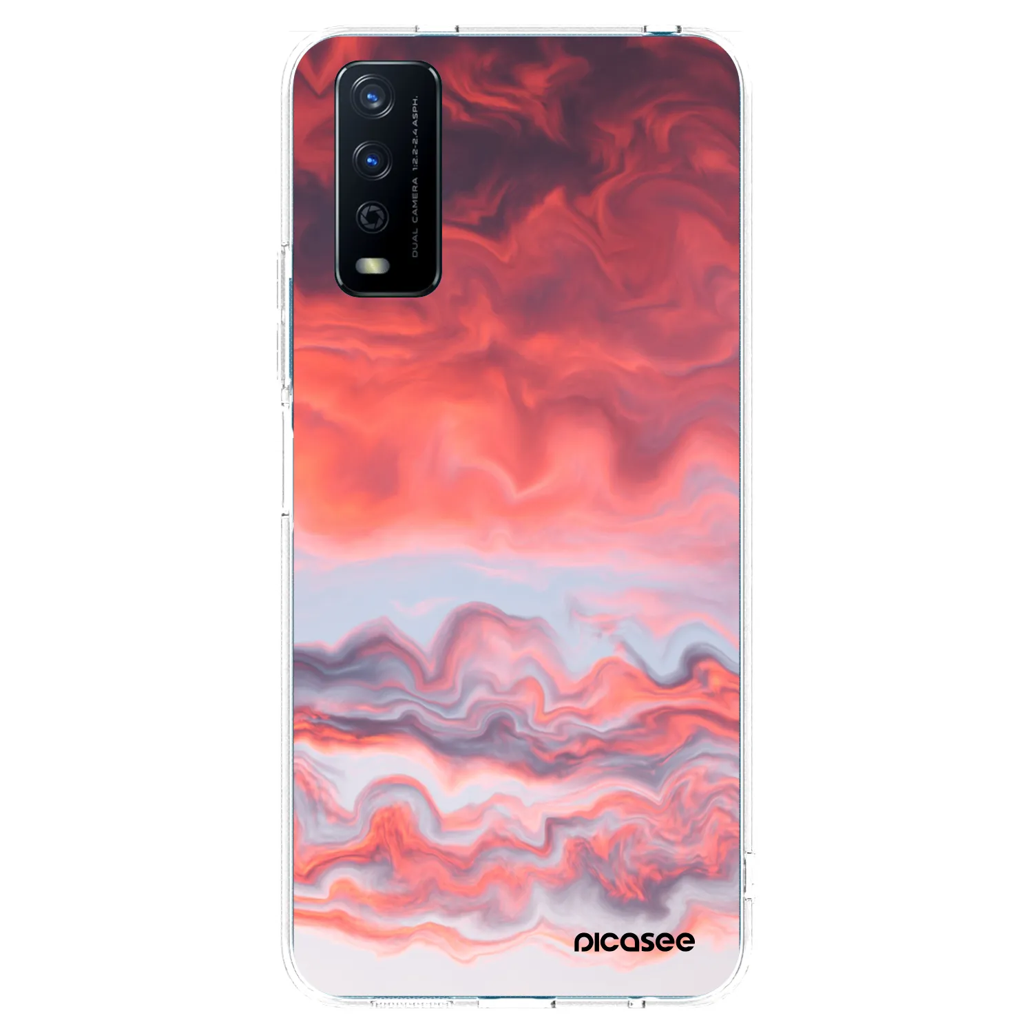 Picasee husă transparentă din silicon pentru Vivo Y11s - Sunset