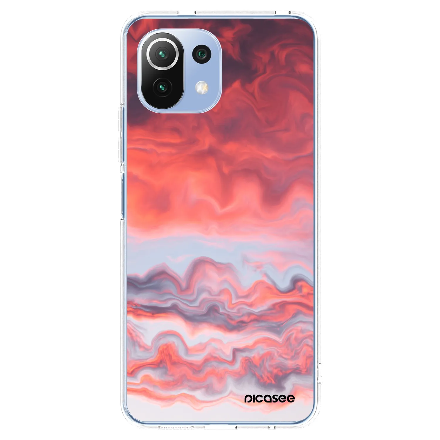 Picasee husă transparentă din silicon pentru Xiaomi 11 Lite 5G NE - Sunset