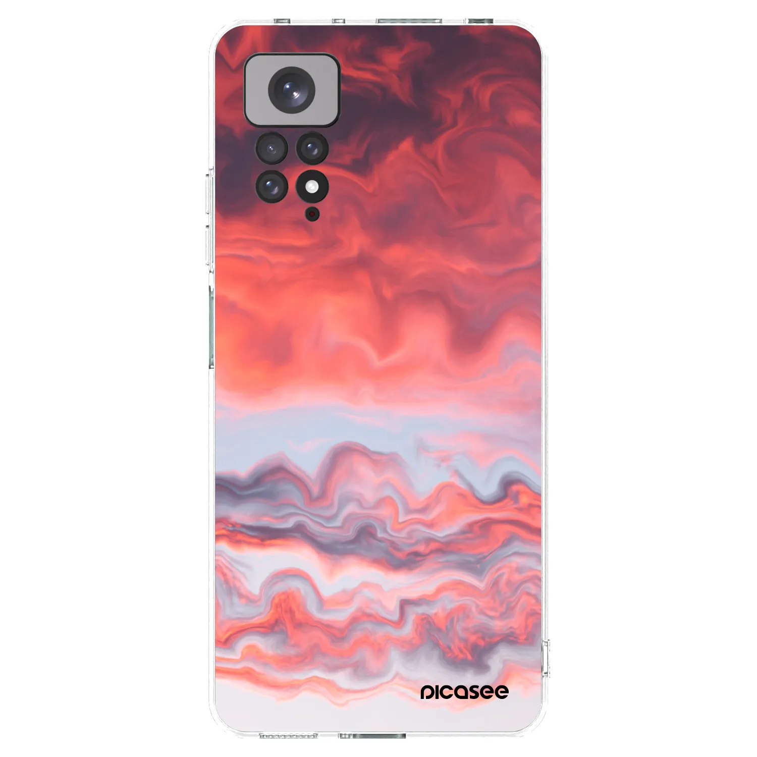 Picasee husă transparentă din silicon pentru Xiaomi Redmi Note 11S 4G - Sunset