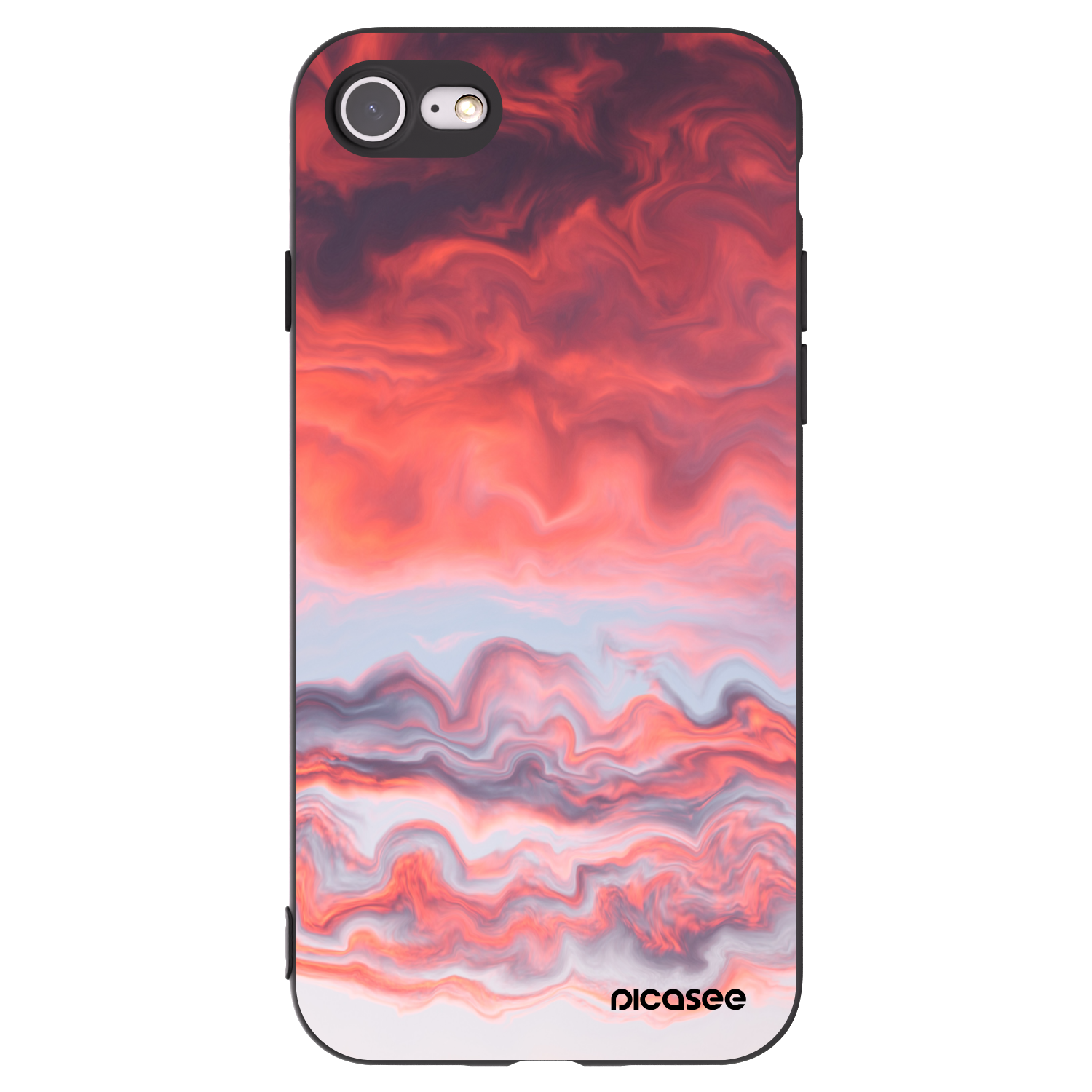 Picasee husă neagră din silicon pentru Apple iPhone SE 2022 - Sunset