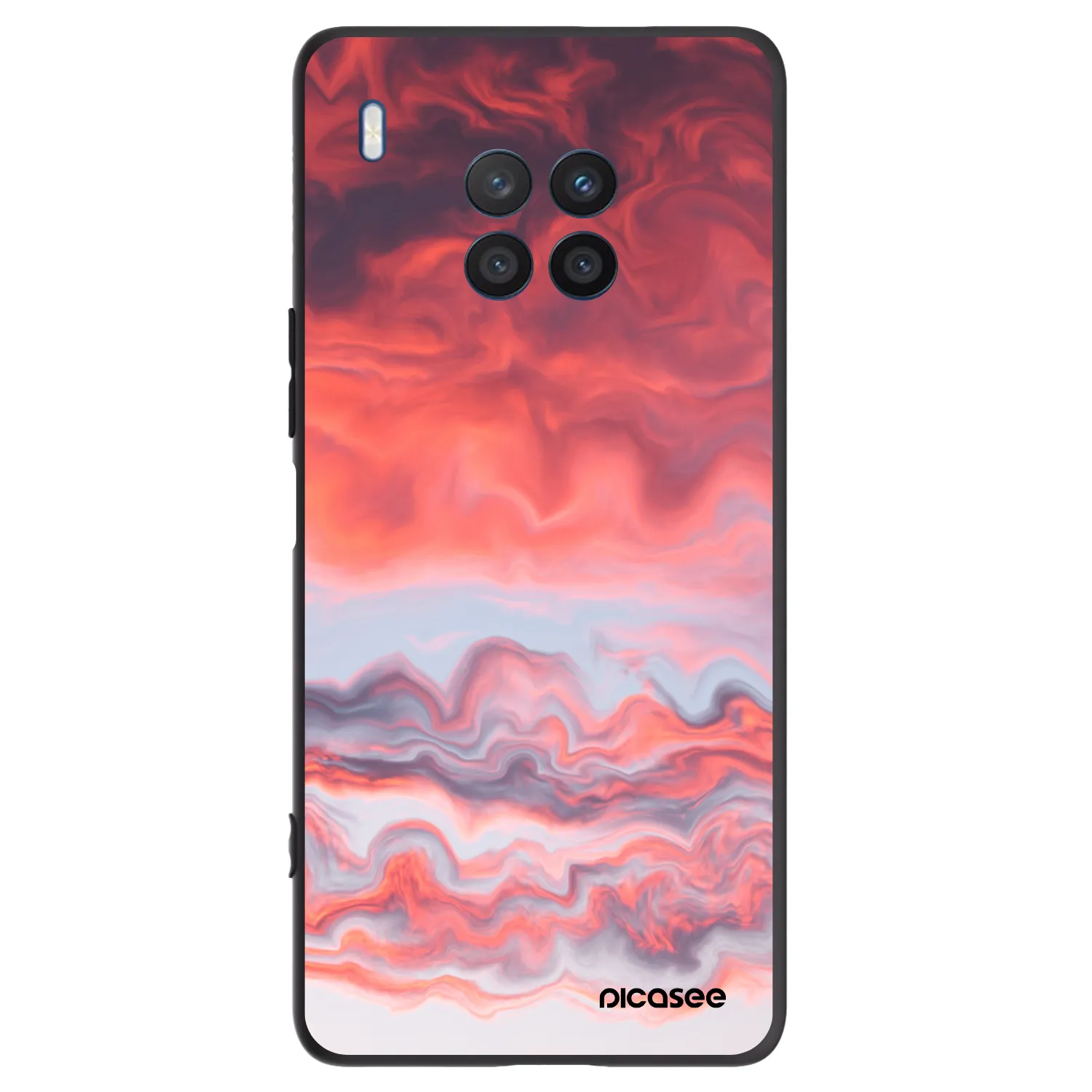 Picasee husă neagră din silicon pentru Honor 50 Lite - Sunset