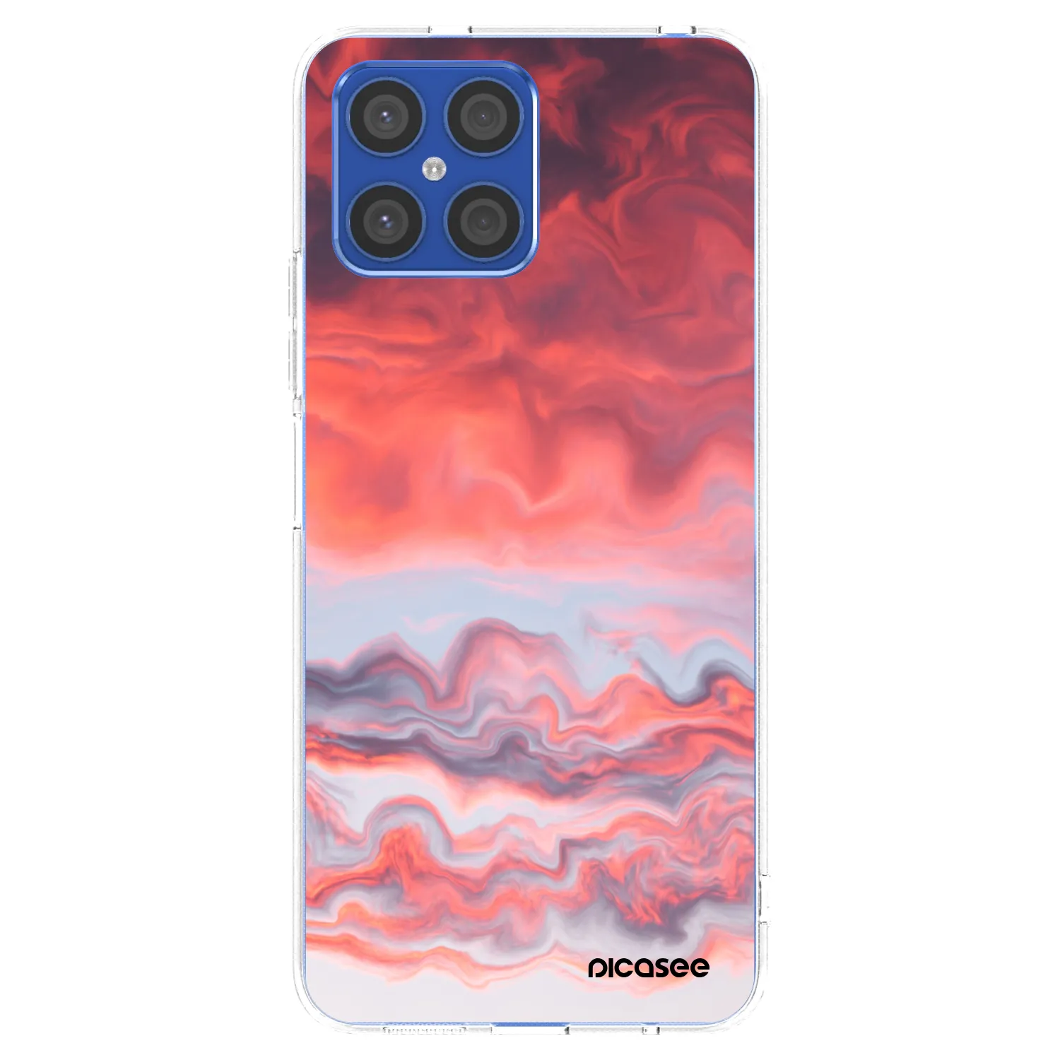 Picasee husă transparentă din silicon pentru Honor X8 4G - Sunset