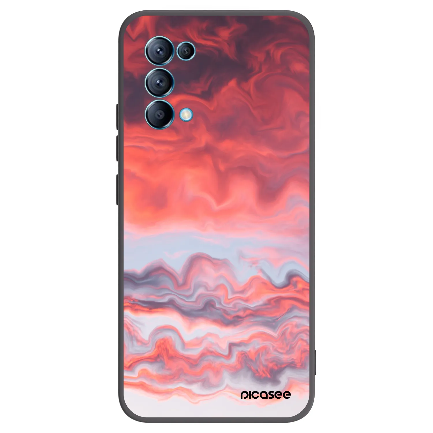 Picasee husă neagră din silicon pentru OPPO Reno 5 5G - Sunset