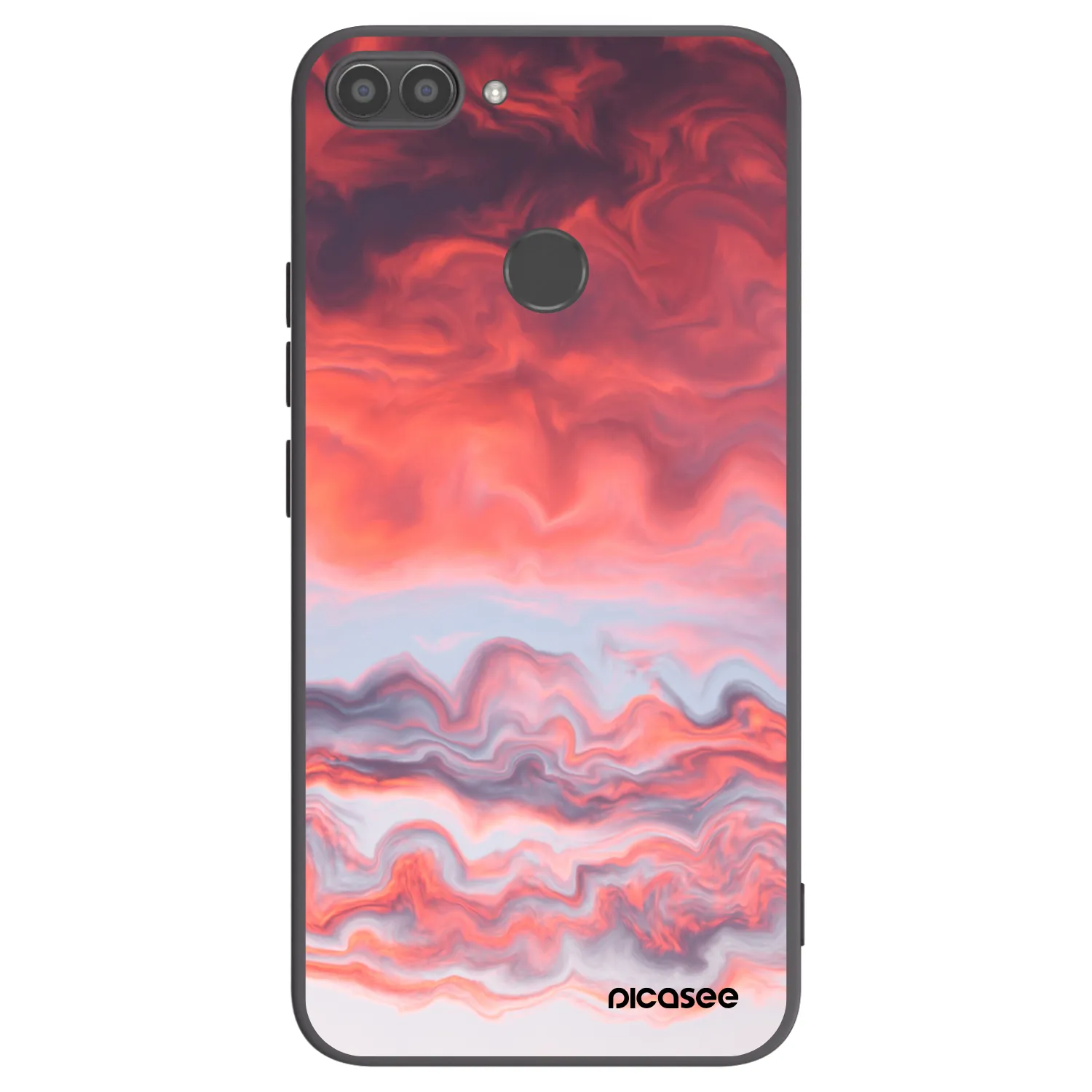 Picasee husă neagră din silicon pentru Huawei P Smart - Sunset