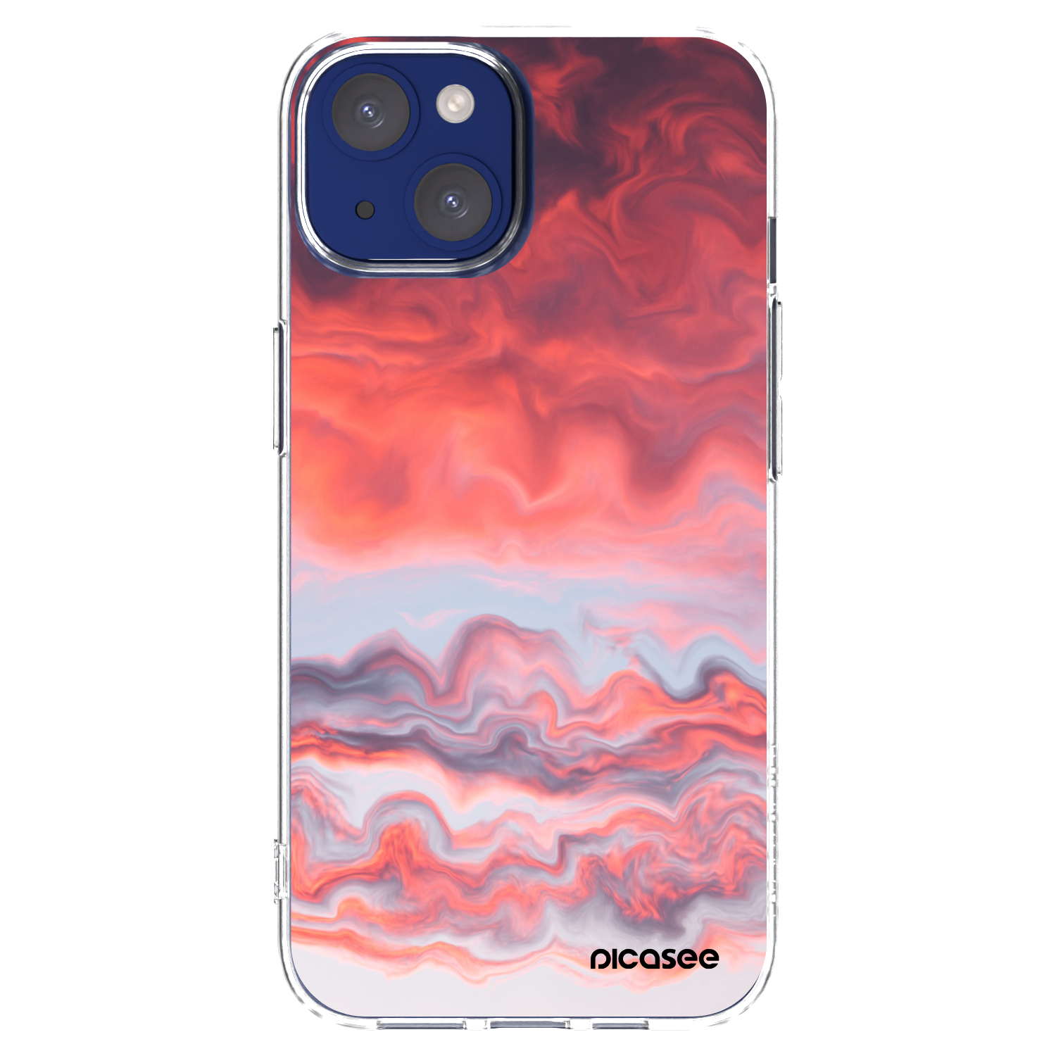 Picasee husă transparentă din silicon pentru Apple iPhone 14 - Sunset