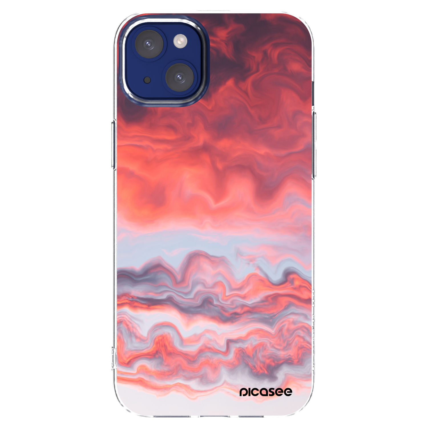 Picasee husă transparentă din silicon pentru Apple iPhone 14 Plus - Sunset