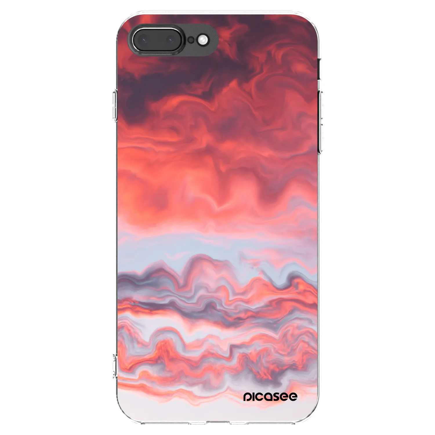 Picasee husă transparentă din silicon pentru Apple iPhone 8 Plus - Sunset