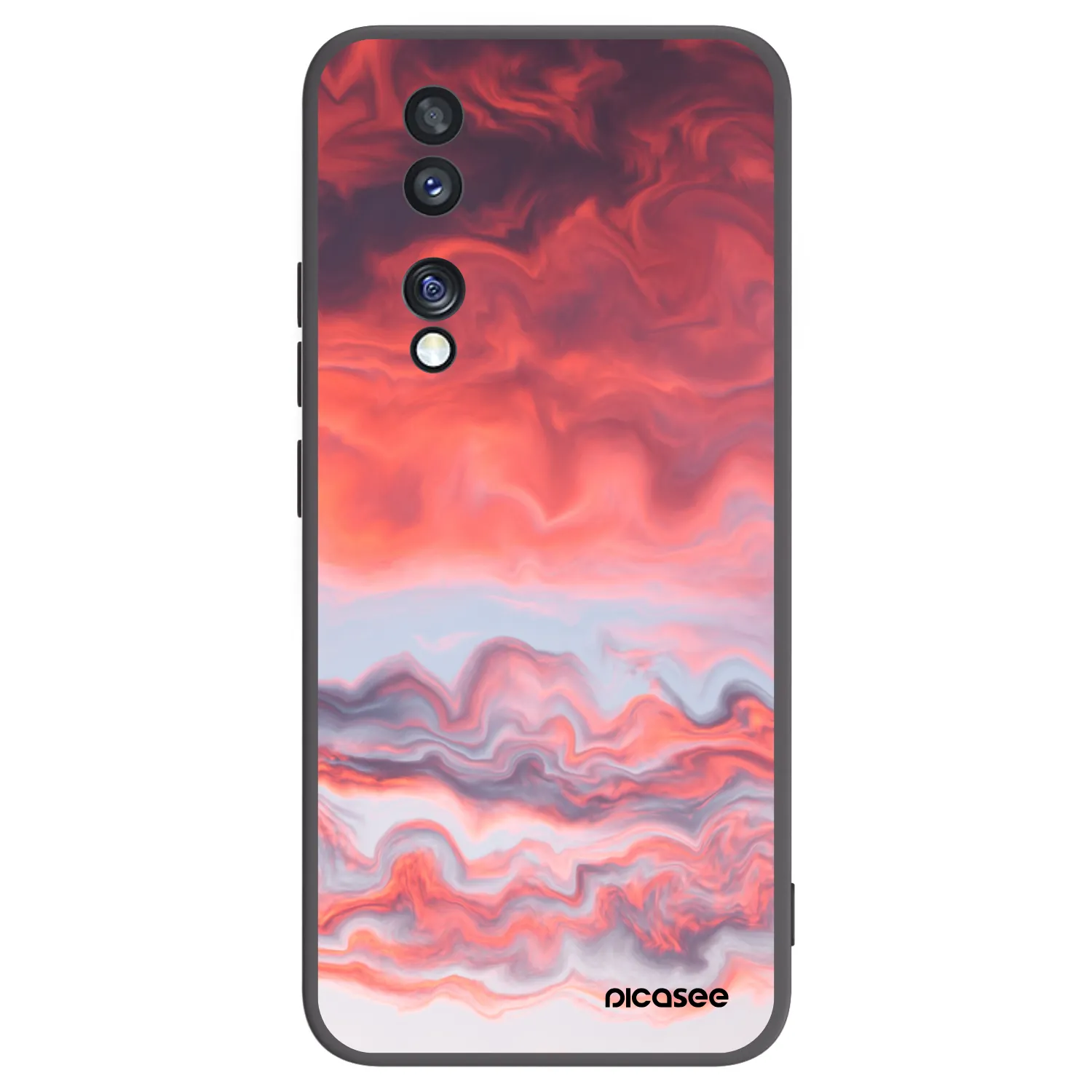 Picasee husă neagră din silicon pentru Honor 70 - Sunset