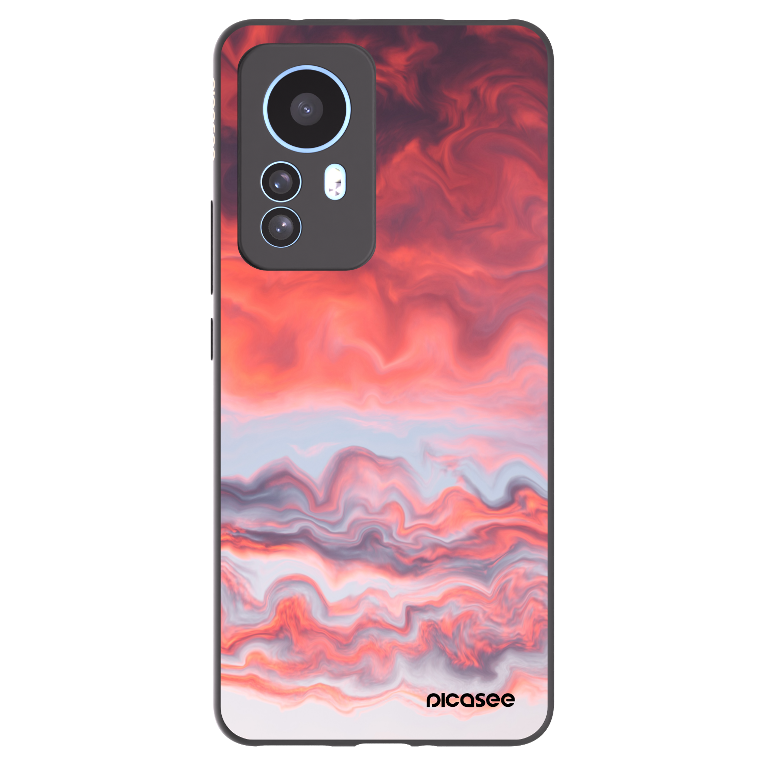 Picasee husă neagră din silicon pentru Xiaomi 12T - Sunset