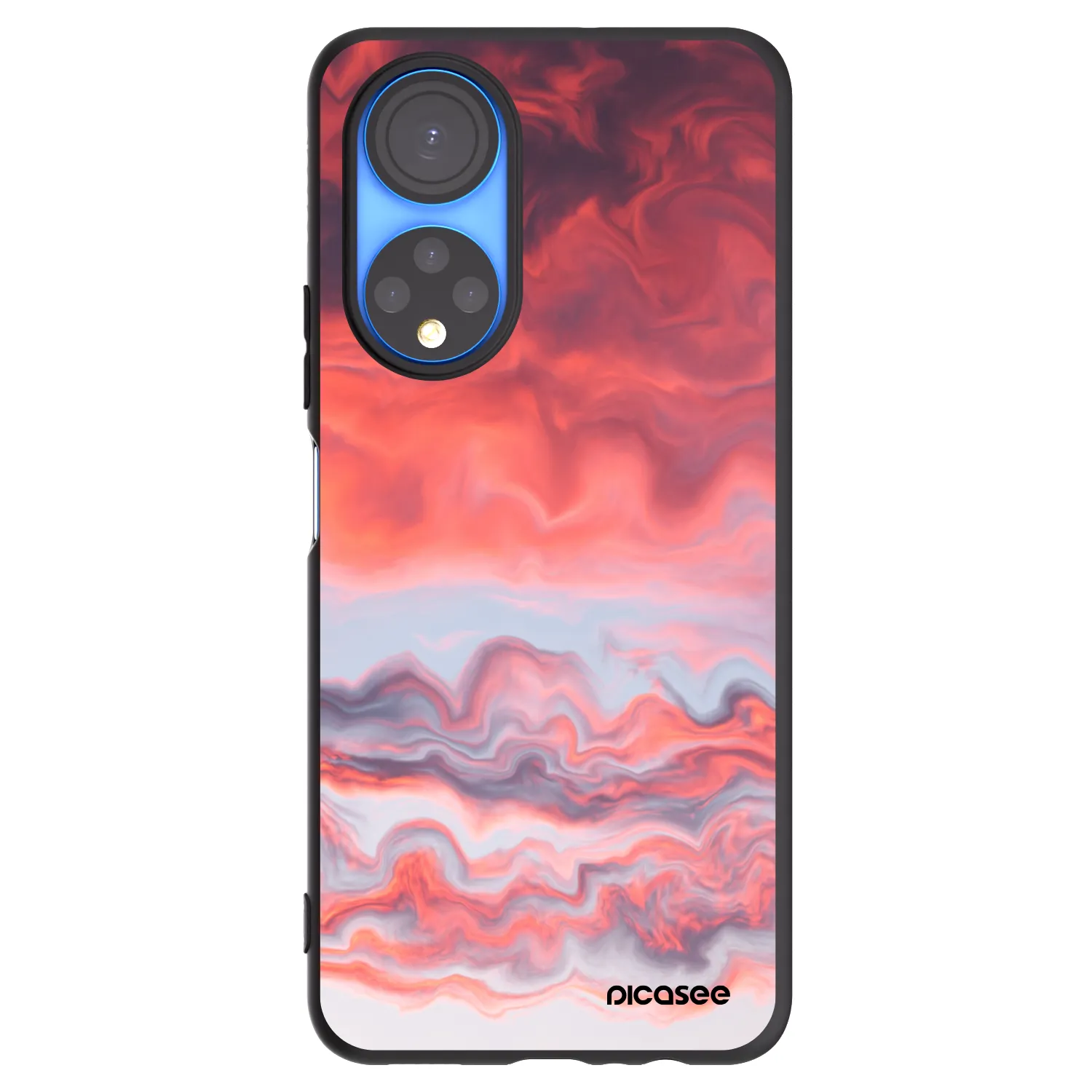 Picasee husă neagră din silicon pentru Honor X7 - Sunset