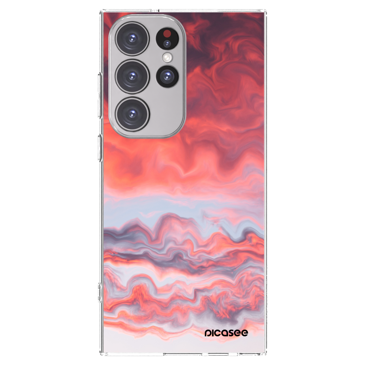 Picasee husă transparentă din silicon pentru Samsung Galaxy S23 Ultra 5G - Sunset