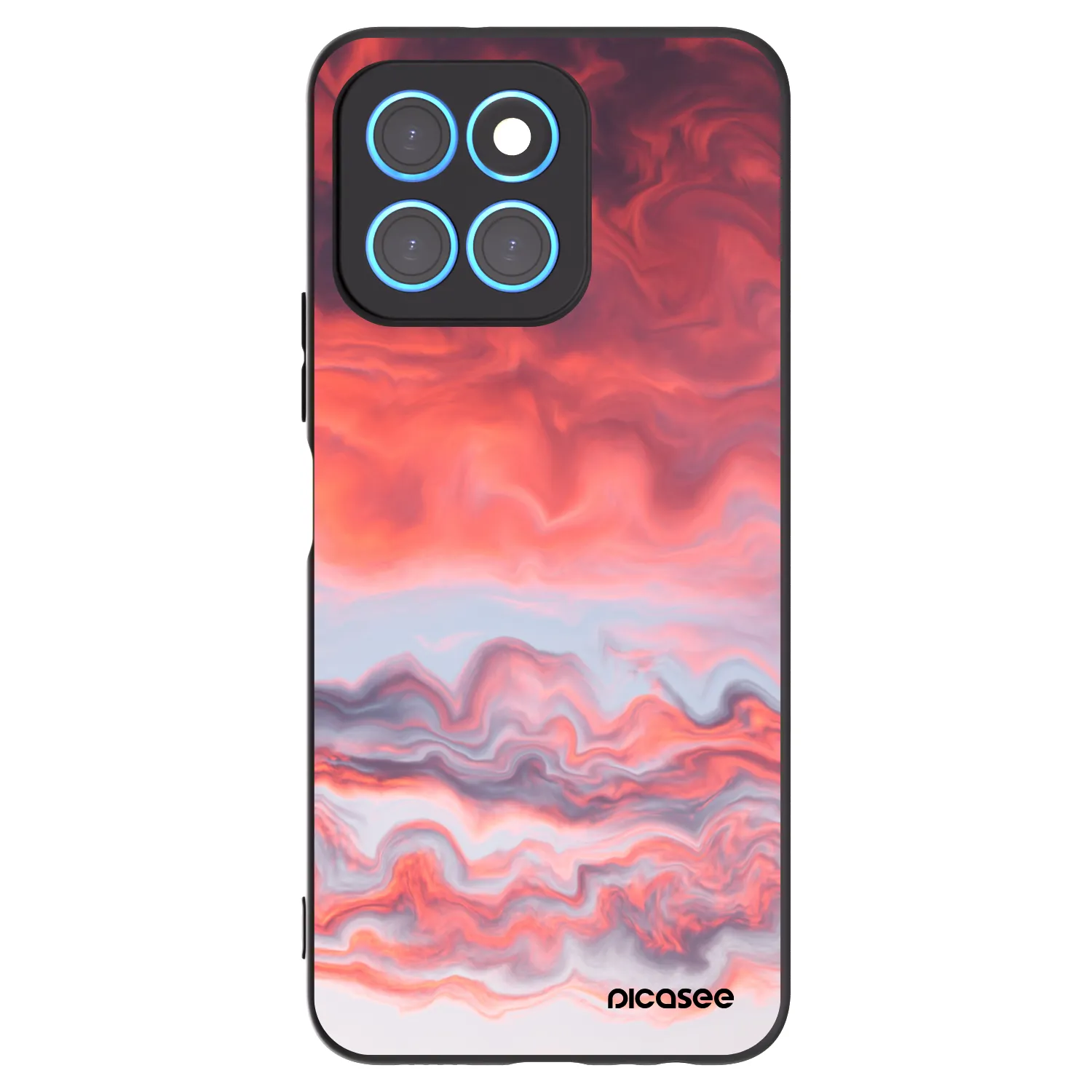 Picasee husă neagră din silicon pentru Honor X6 - Sunset