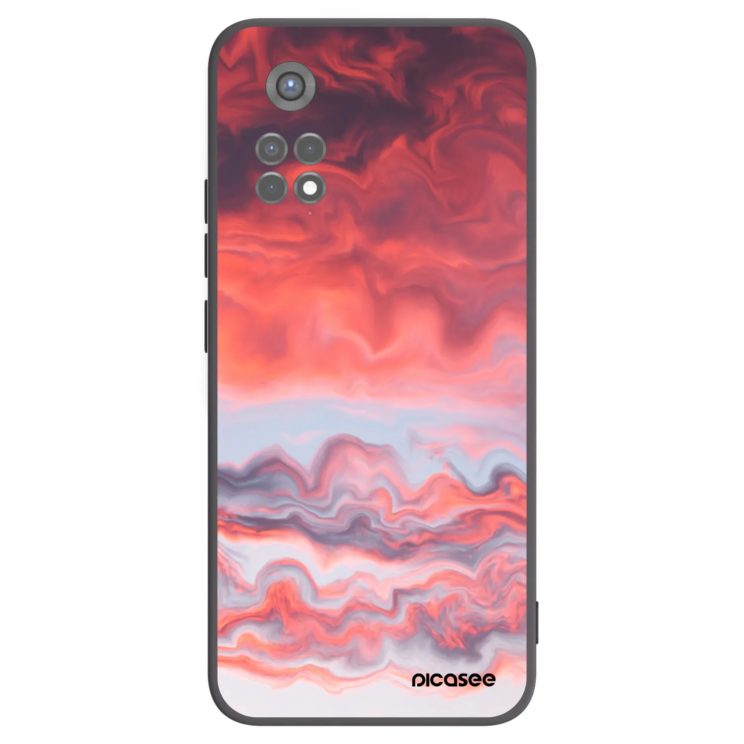Picasee husă neagră din silicon pentru Xiaomi Redmi Note 11S 5G - Sunset