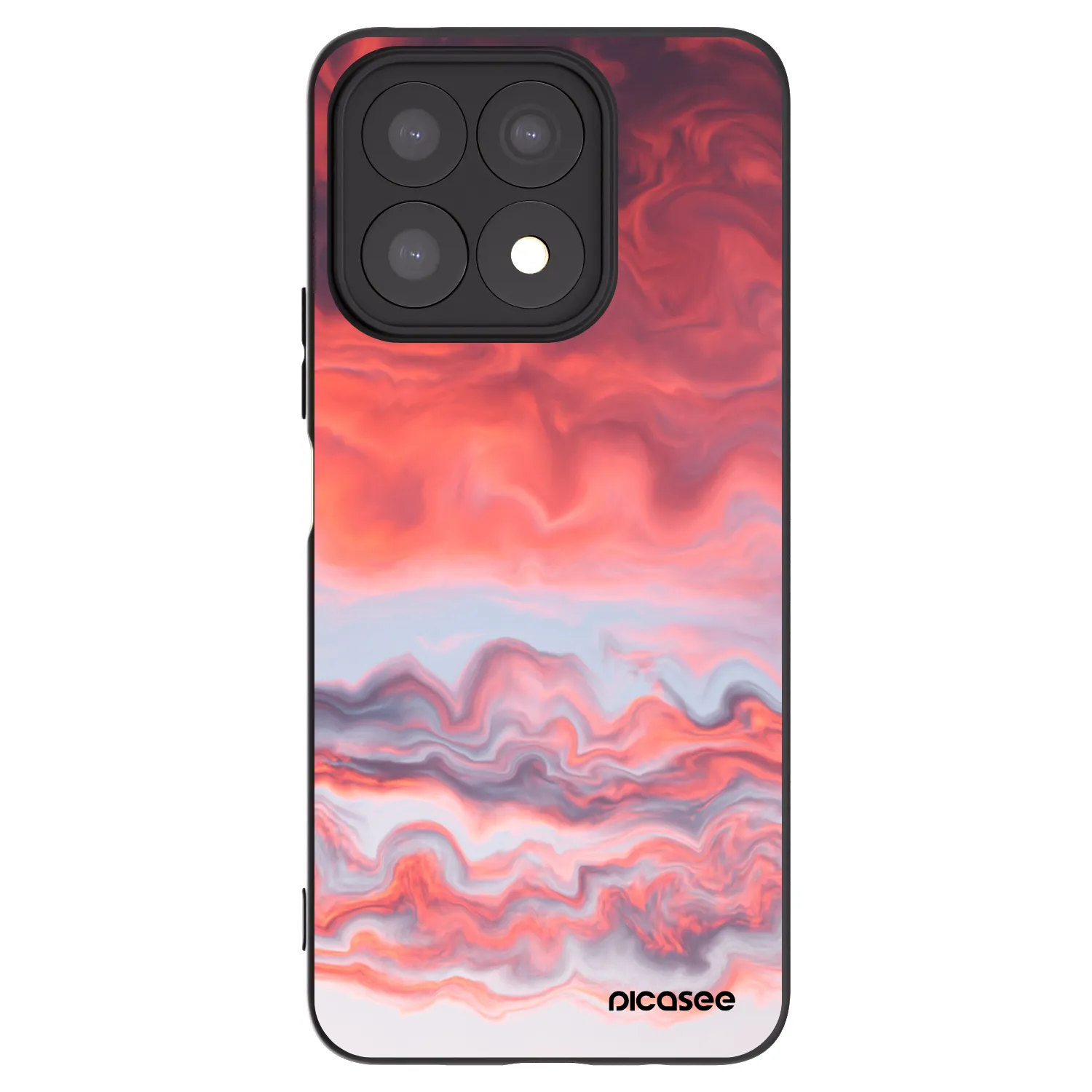 Picasee husă neagră din silicon pentru Honor X8a - Sunset