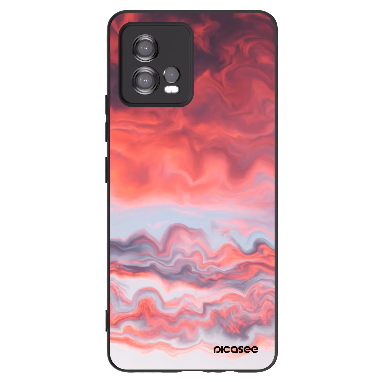 Picasee husă neagră din silicon pentru Motorola Moto G72 - Sunset