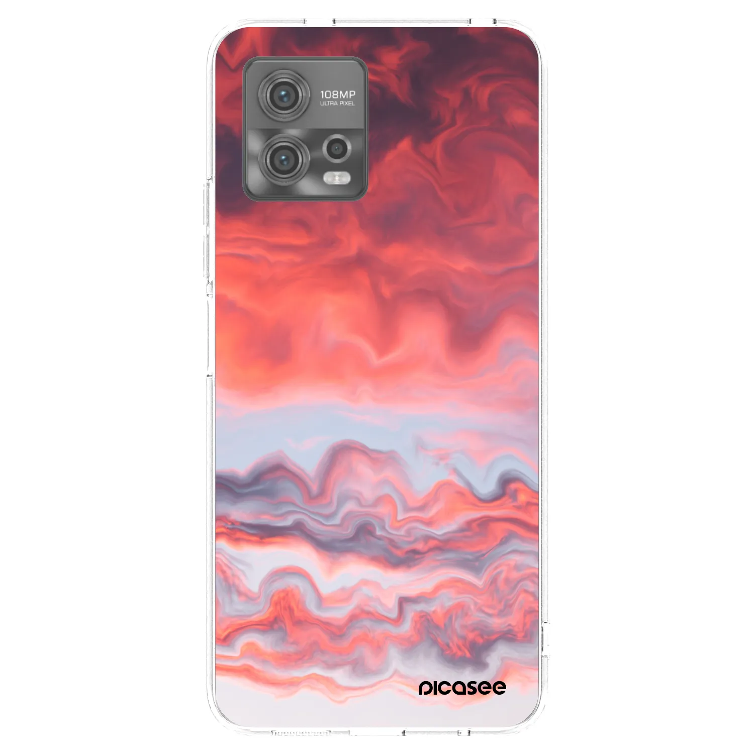 Picasee husă transparentă din silicon pentru Motorola Moto G72 - Sunset