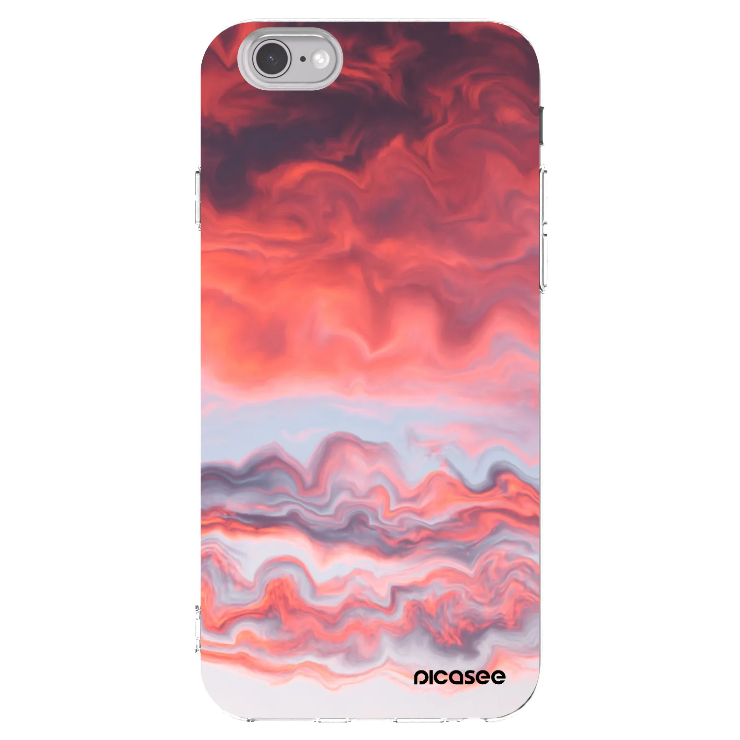 Picasee husă transparentă din silicon pentru Apple iPhone 6/6S - Sunset