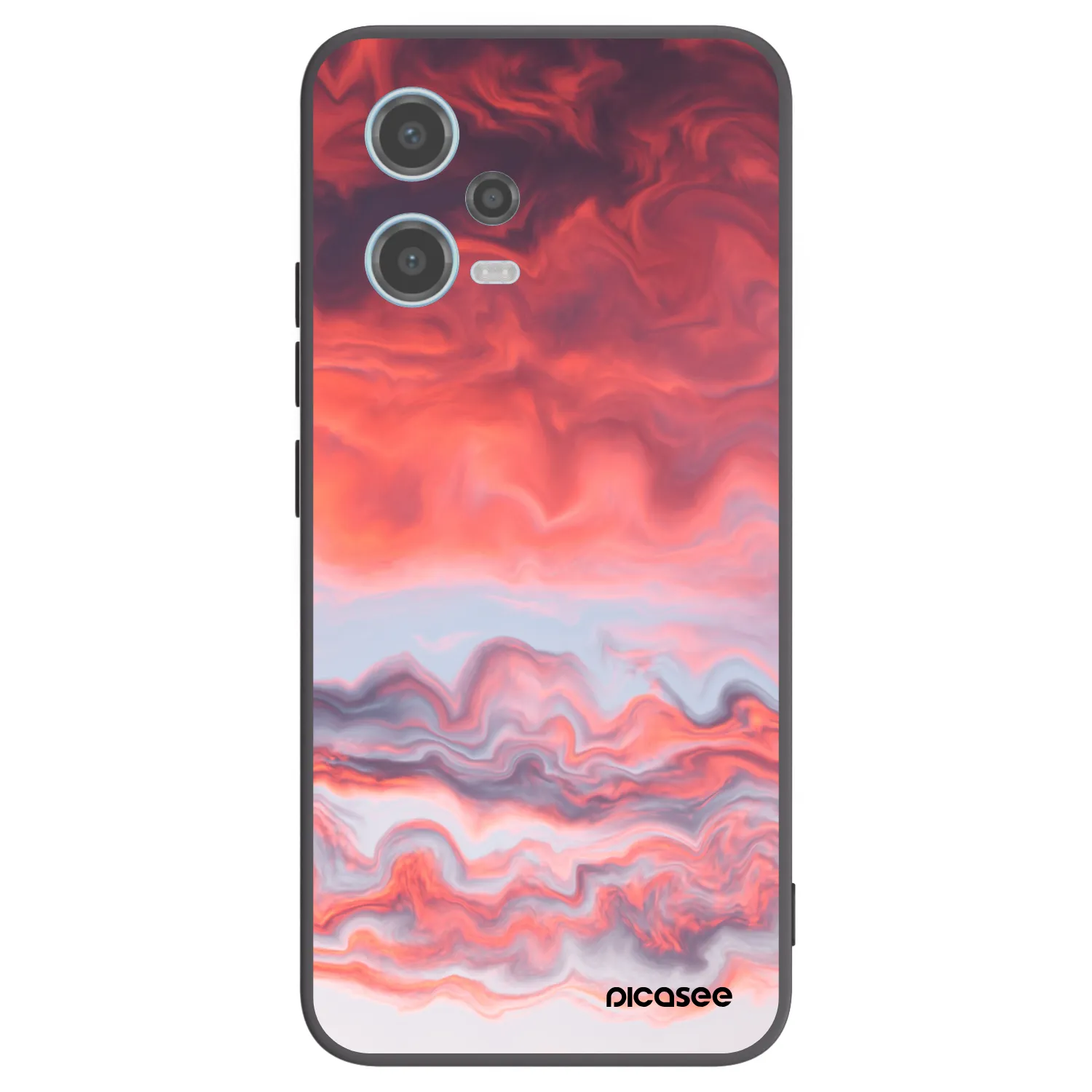 Picasee husă neagră din silicon pentru Xiaomi Redmi Note 12 5G - Sunset