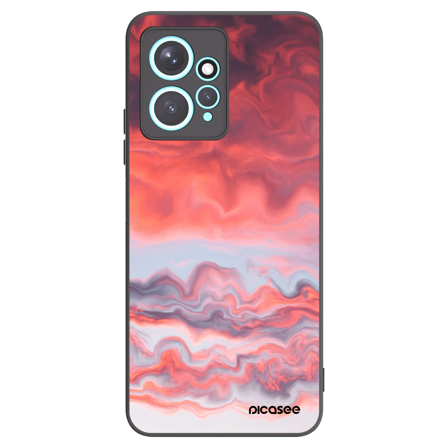 Picasee husă neagră din silicon pentru Xiaomi Redmi Note 12 4G - Sunset