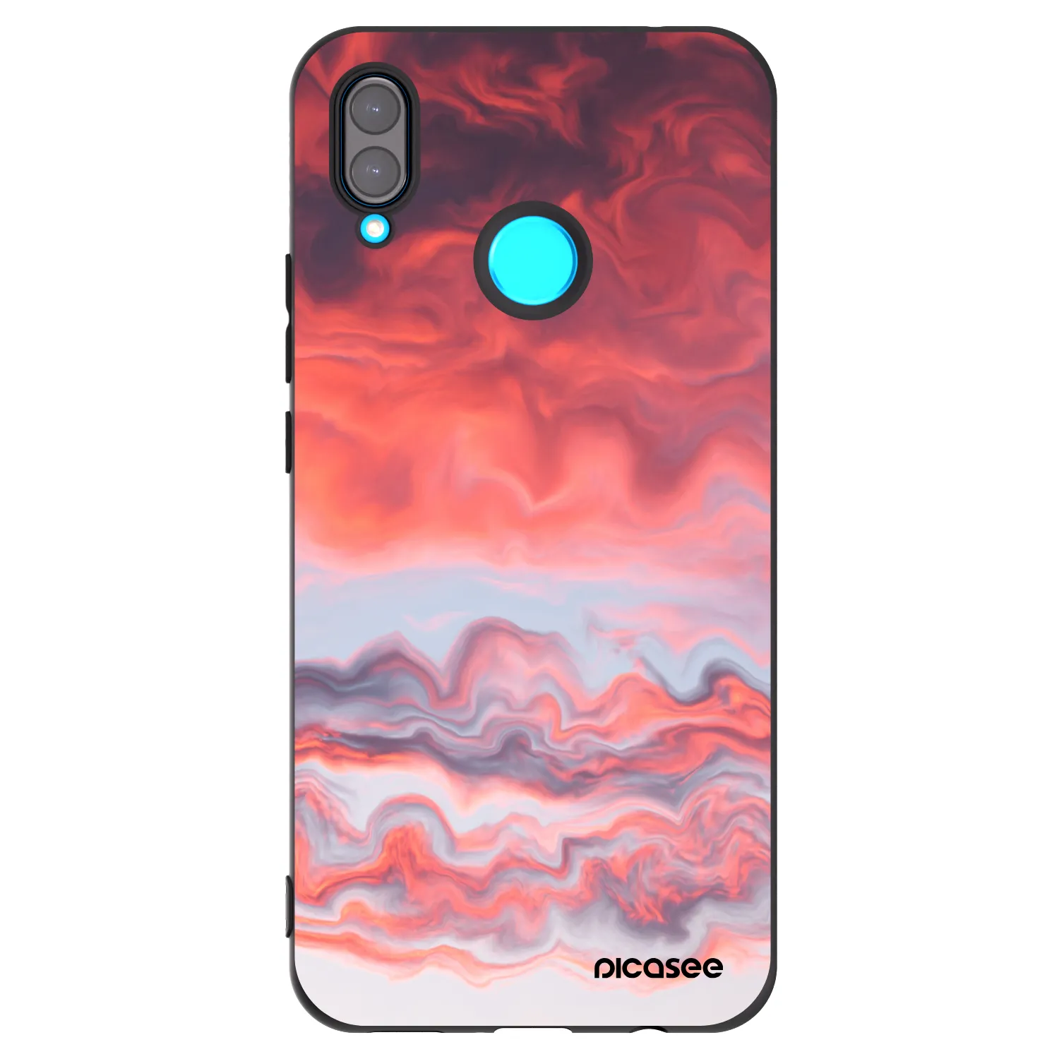 Picasee husă neagră din silicon pentru Huawei Nova 3 - Sunset