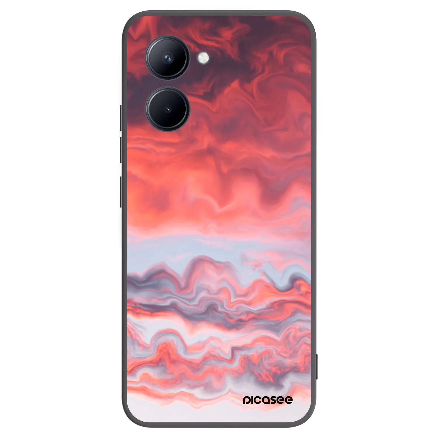 Picasee husă neagră din silicon pentru Realme C33 (2023) - Sunset